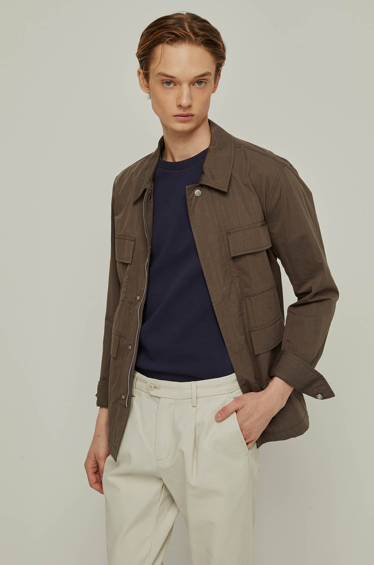 COTTON JERSEY ROUND-NECK TEE