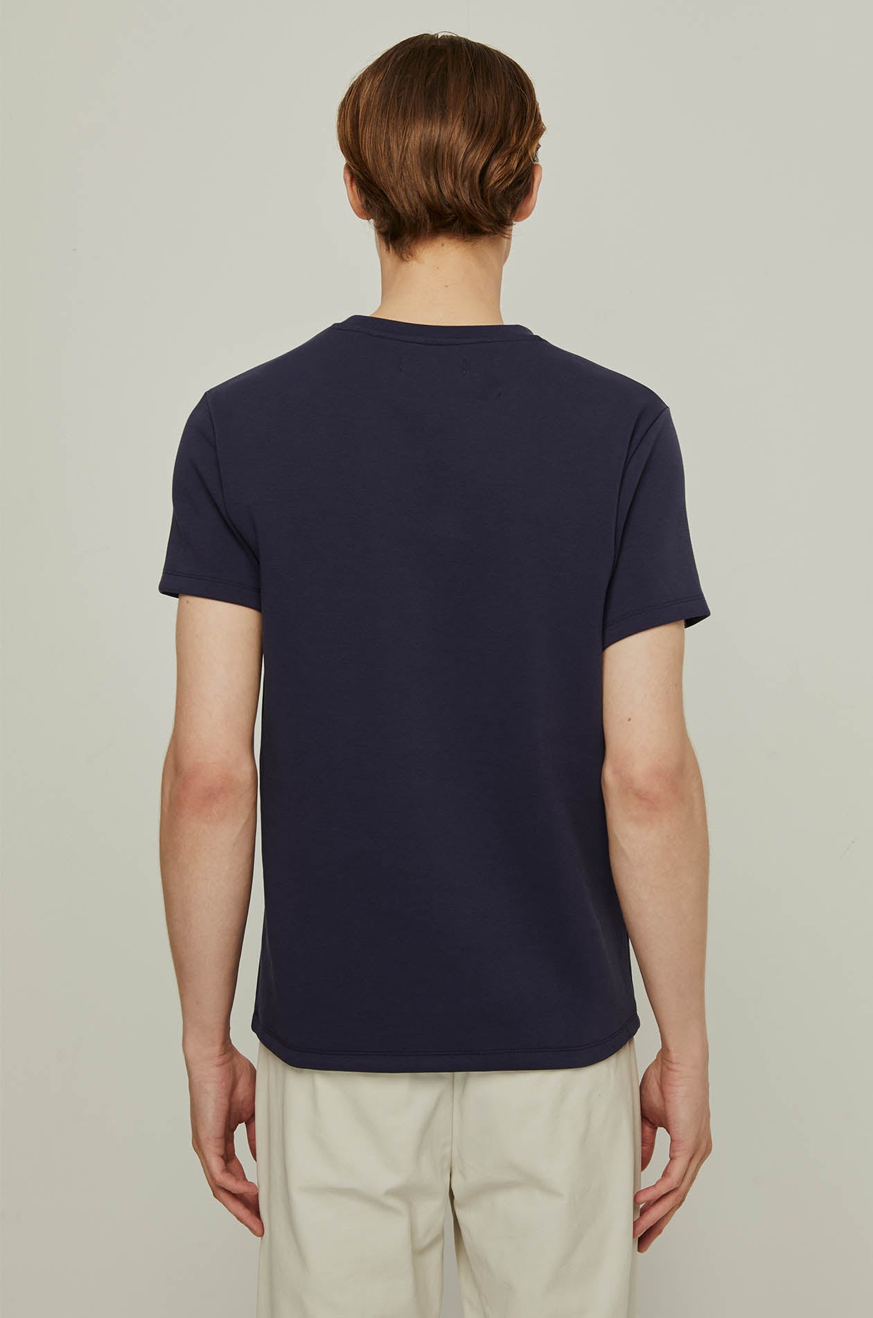 COTTON JERSEY ROUND-NECK TEE