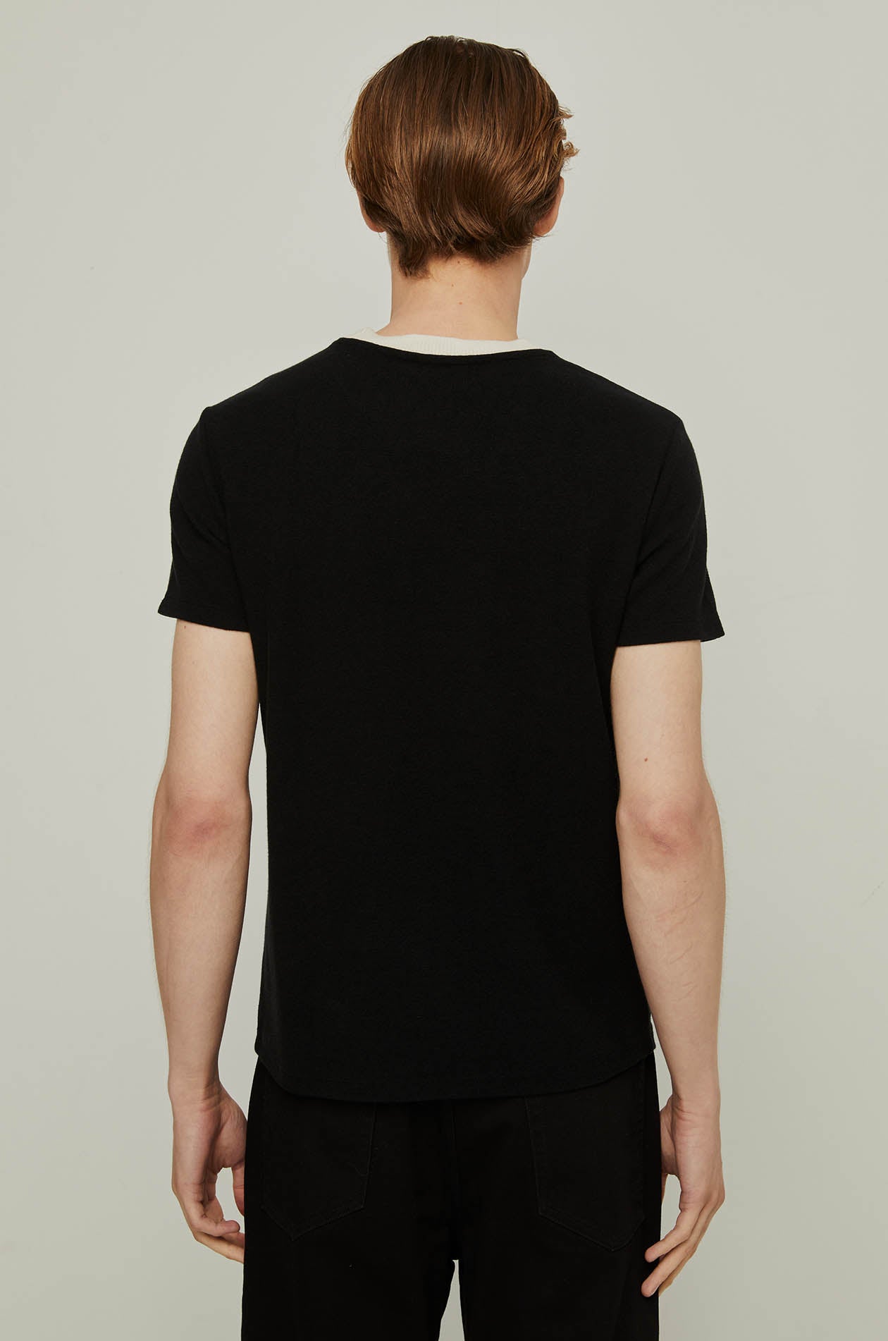 CONTRAST TRIM COTTON TEE