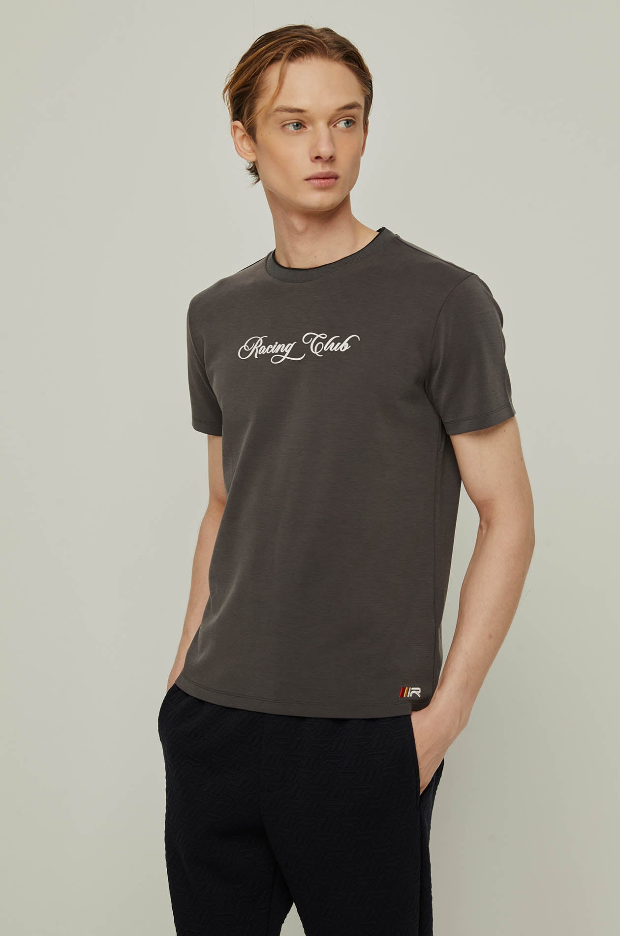 RACING CLUB EMBROIDERED GRAPHIC TEE