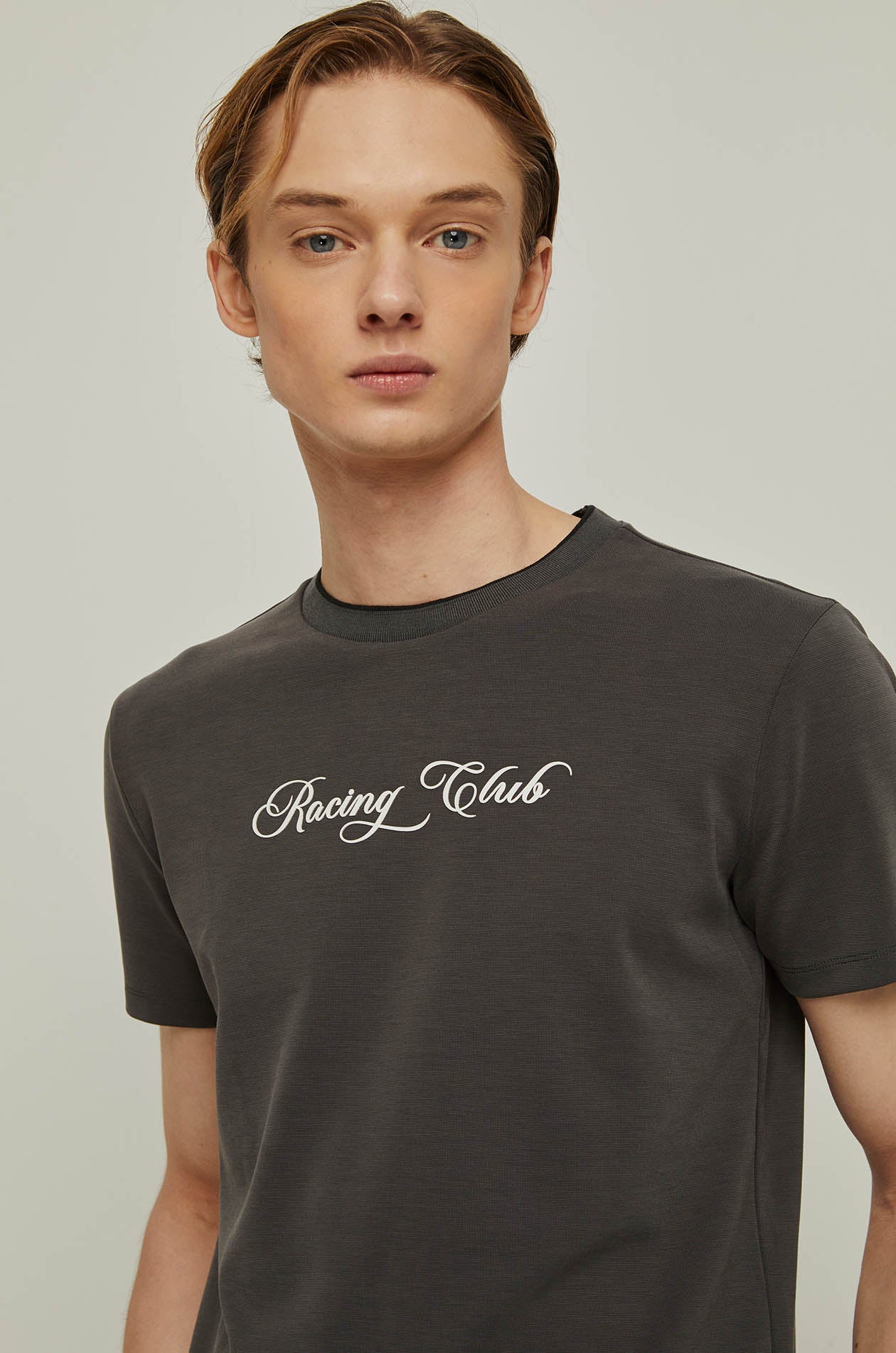 RACING CLUB EMBROIDERED GRAPHIC TEE