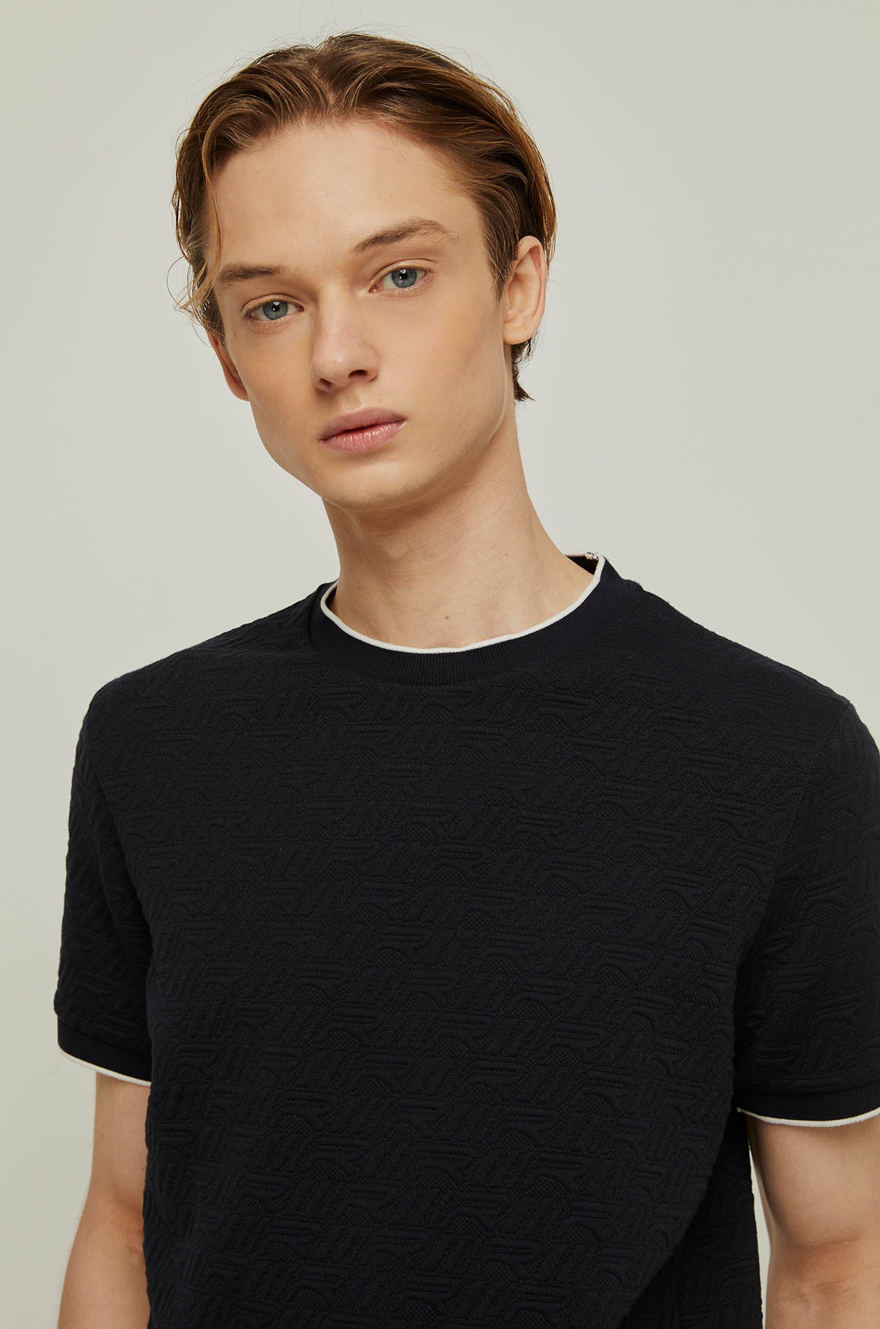 R MONOGRAM JACQUARD TEE