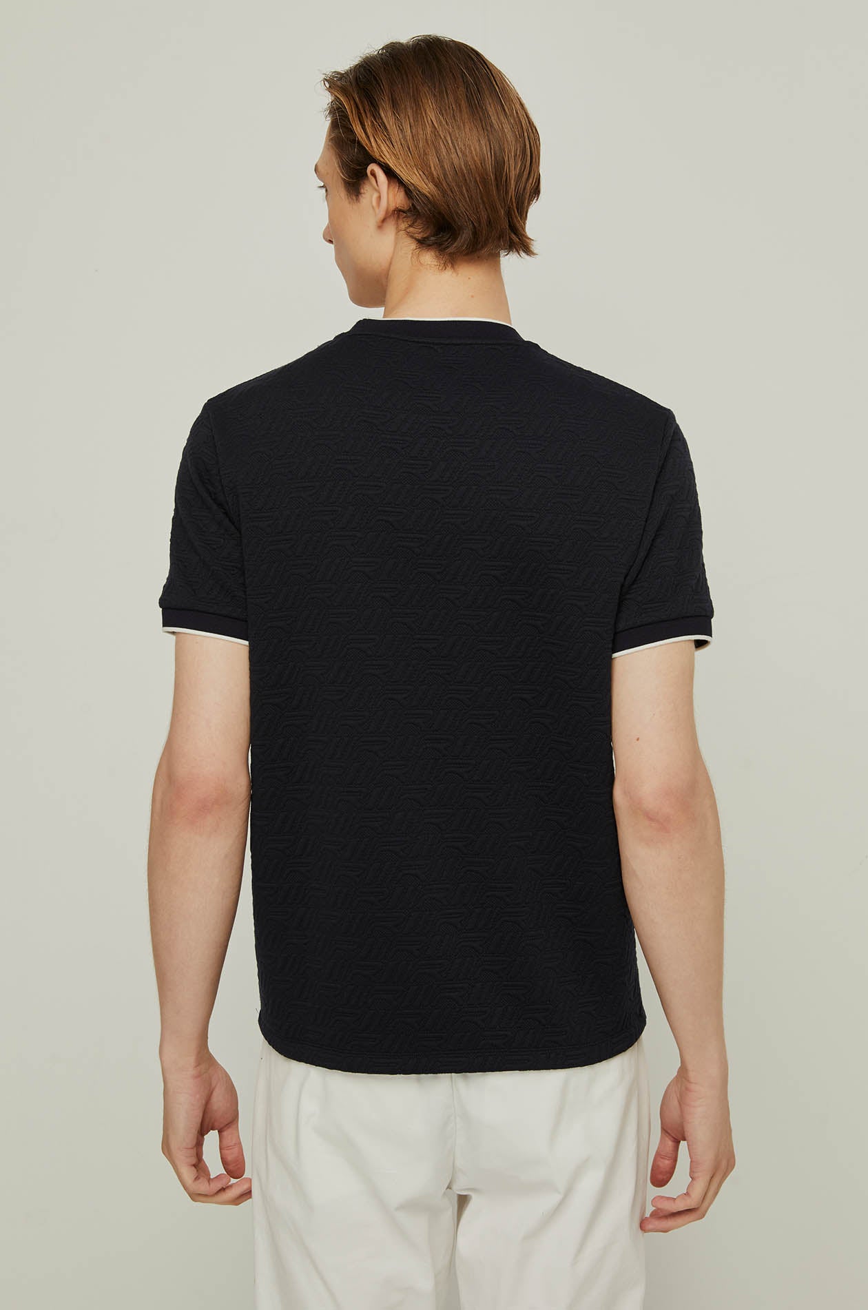 R MONOGRAM JACQUARD TEE