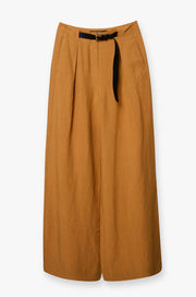 WIDE LEG BELTED PANTS