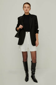 LINEN-BLEND TAILORED SHORTS