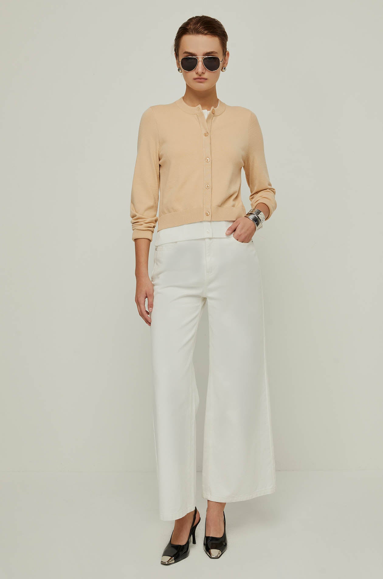 LAYERED KNIT CARDIGAN