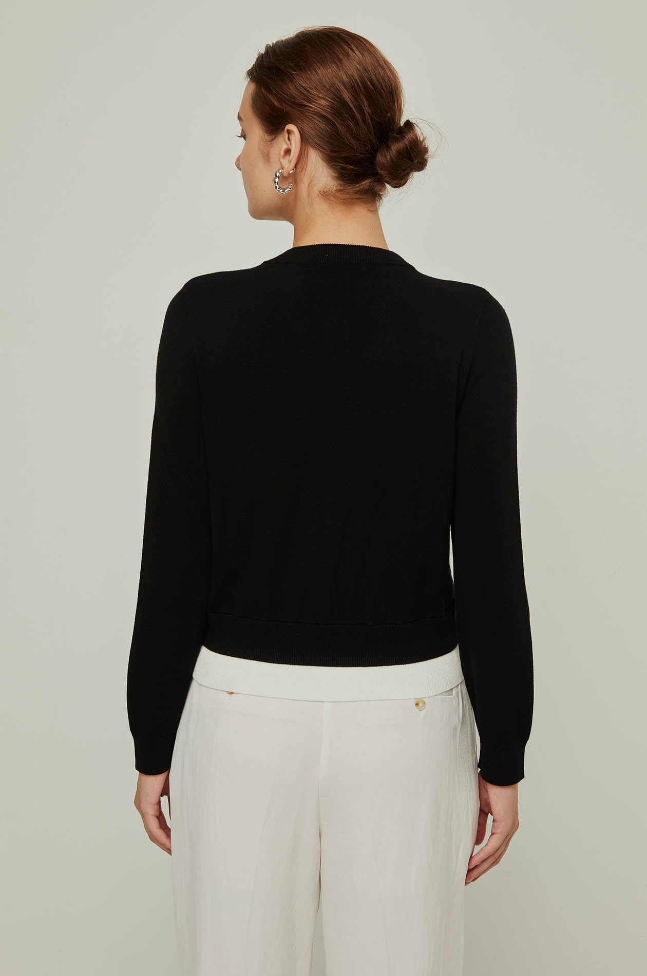 LAYERED KNIT CARDIGAN