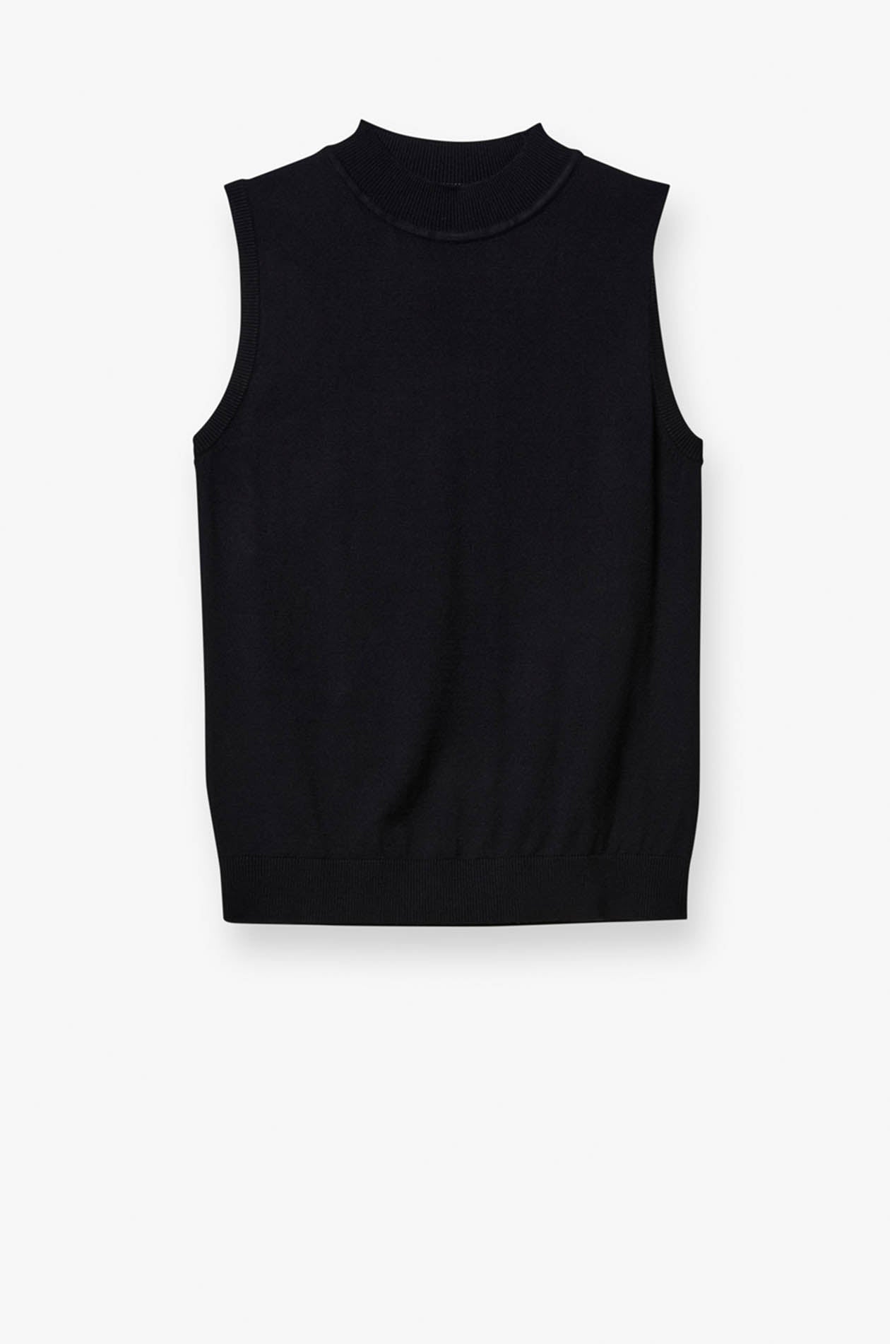 MOCK NECK SLEEVELESS TOP
