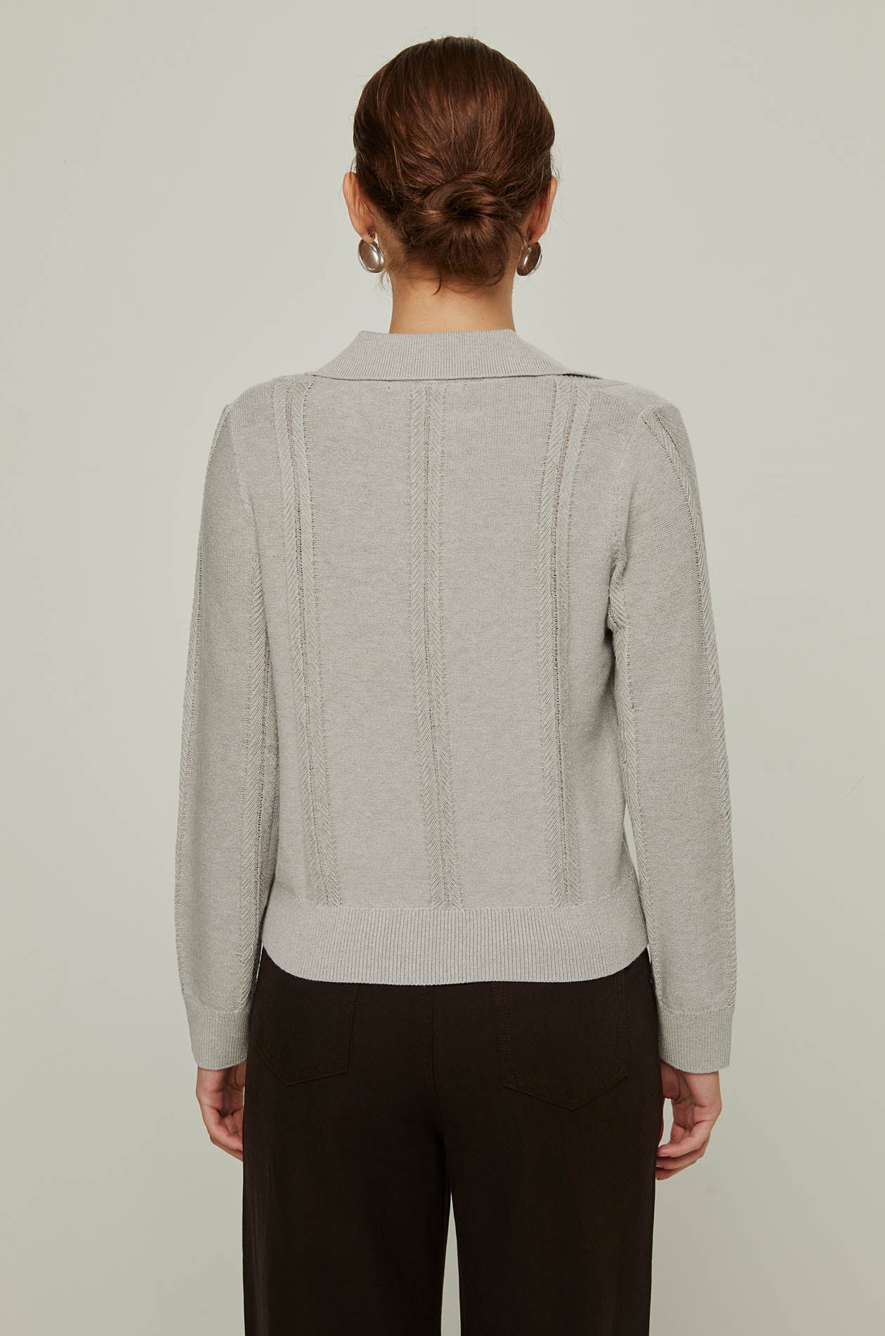 LONG SLEEVE KNITTED TOP
