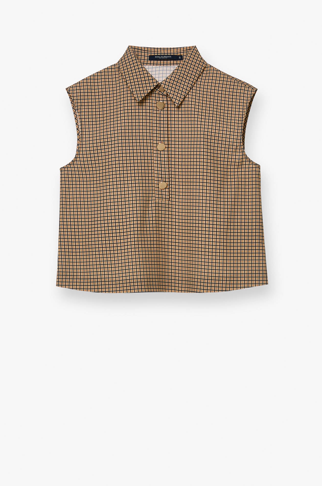 SLEEVELESS POLO TOP