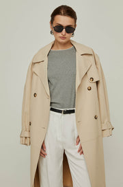 CONTRAST LAYERED TRIM BABY TEE