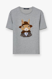 DRESSED SQUIRREL GRAPHIC TEE