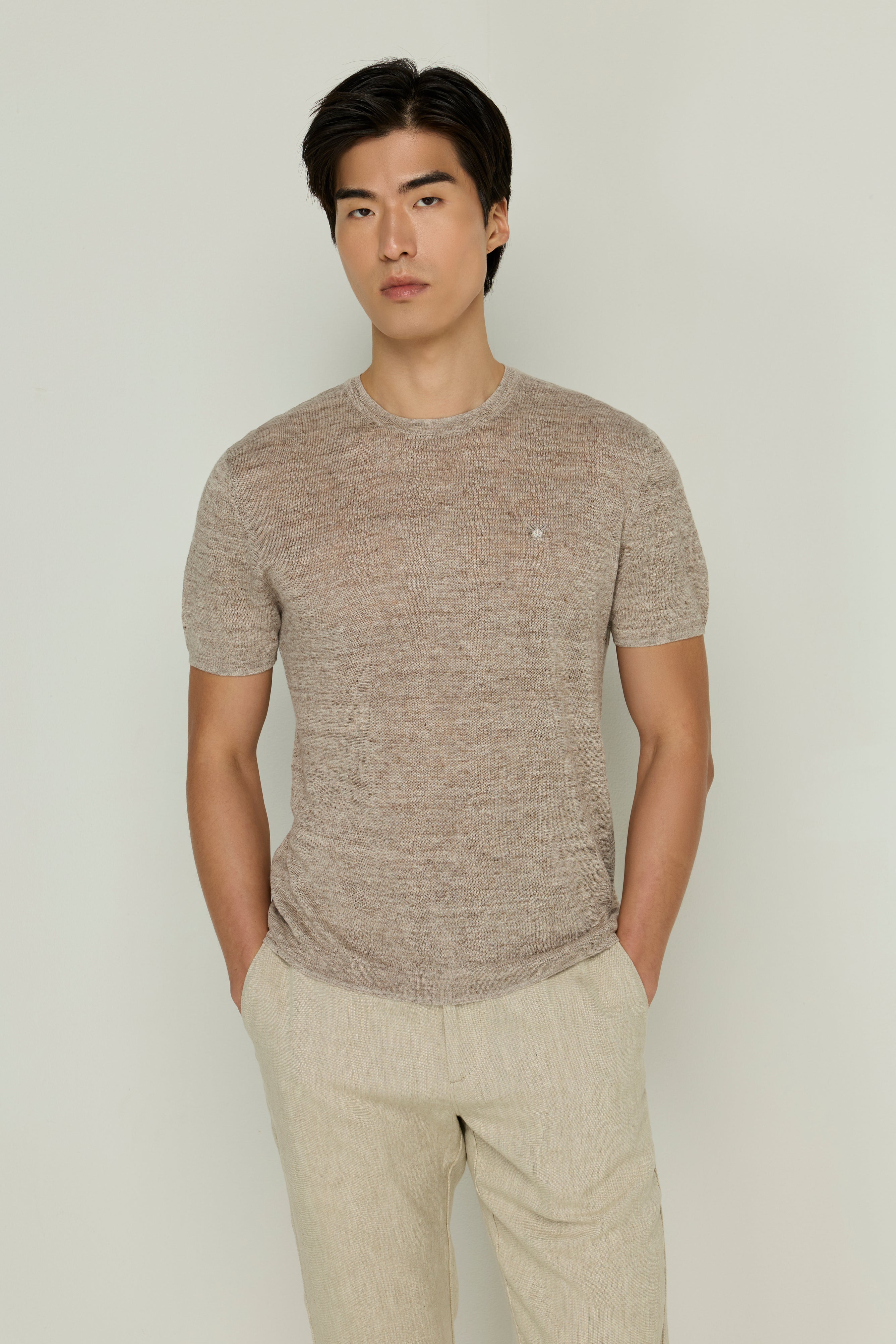 LINEN SHORT SLEEVE T-SHIRT