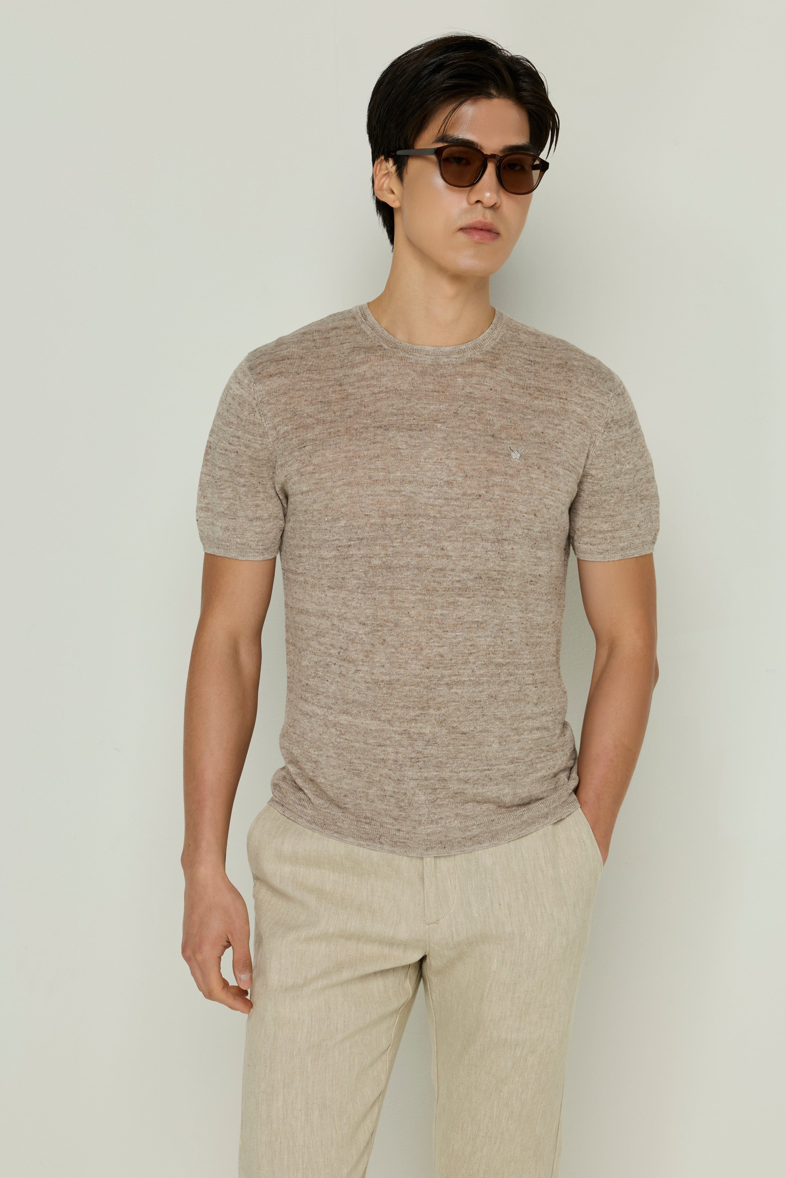 LINEN SHORT SLEEVE T-SHIRT