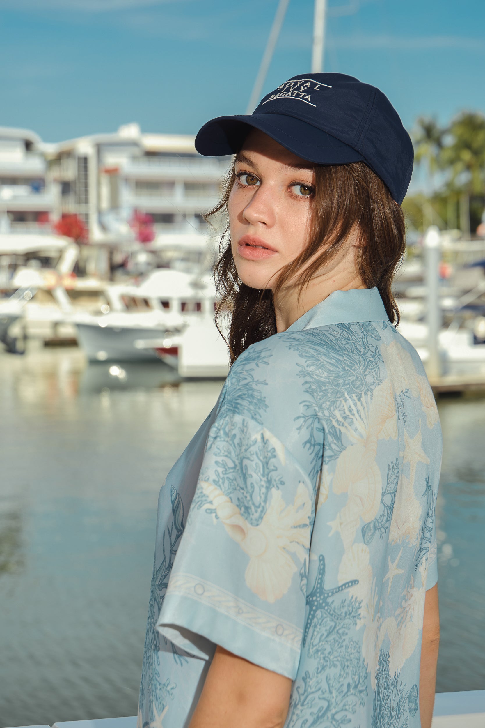 COASTAL PRINT CAMP COLLAR SHIRT