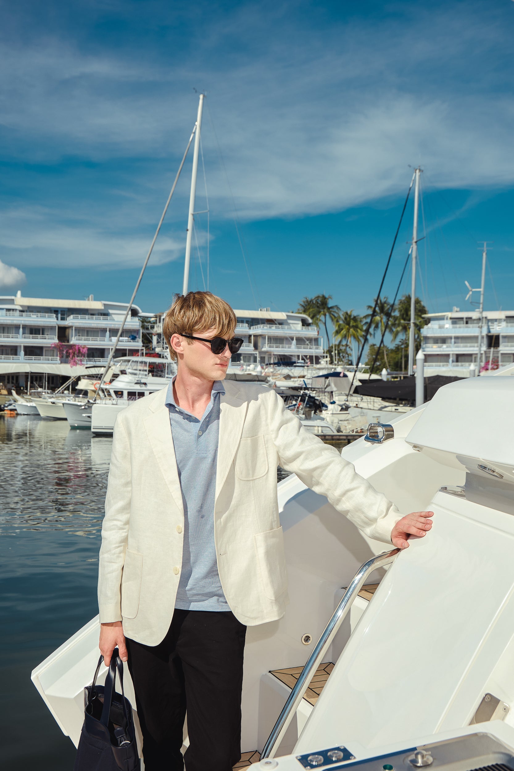 LINEN TAILORED BLAZER