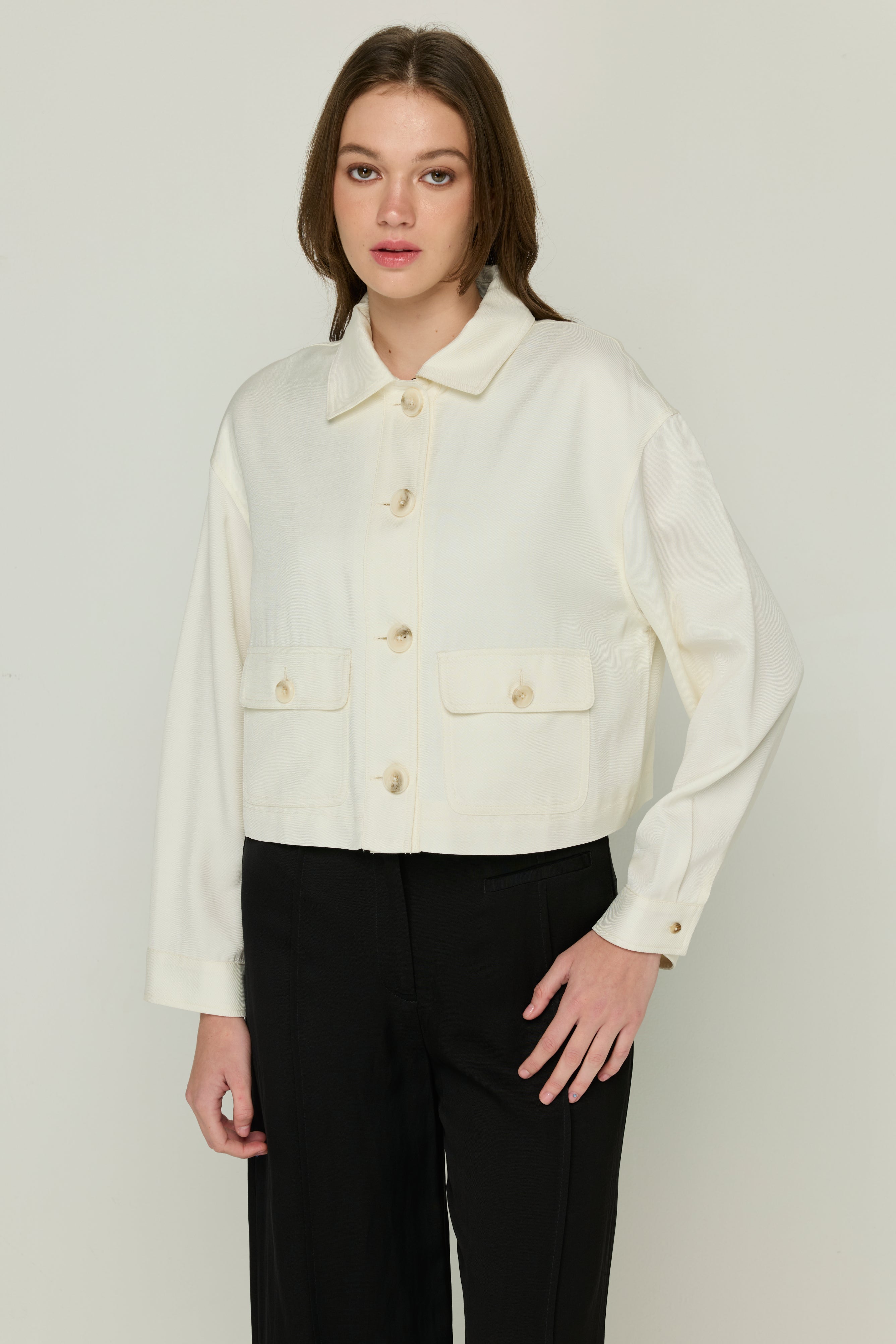 CROP CARDIGAN JACKET