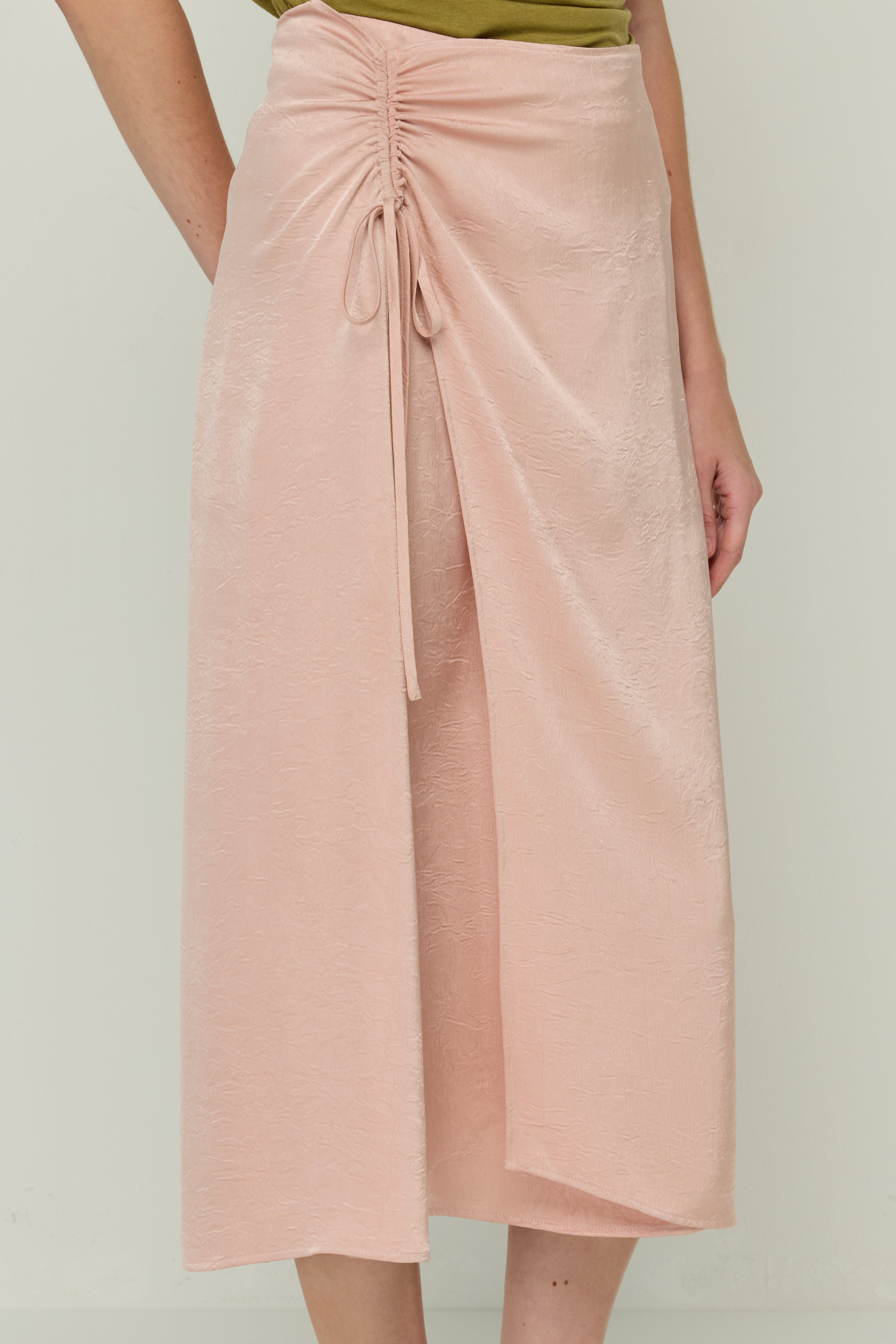 SIDE TIE LONG SKIRT