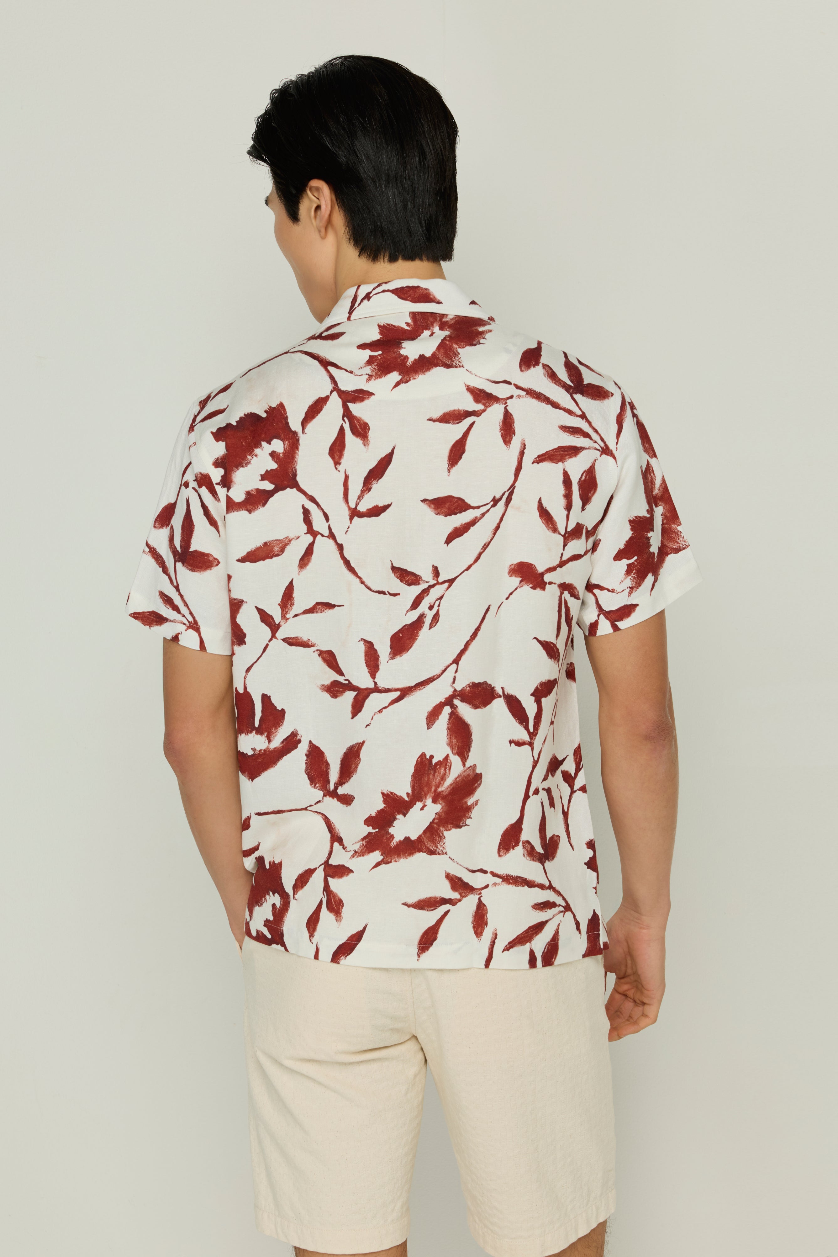 COTTON PRINTED FLOWER SHIRT