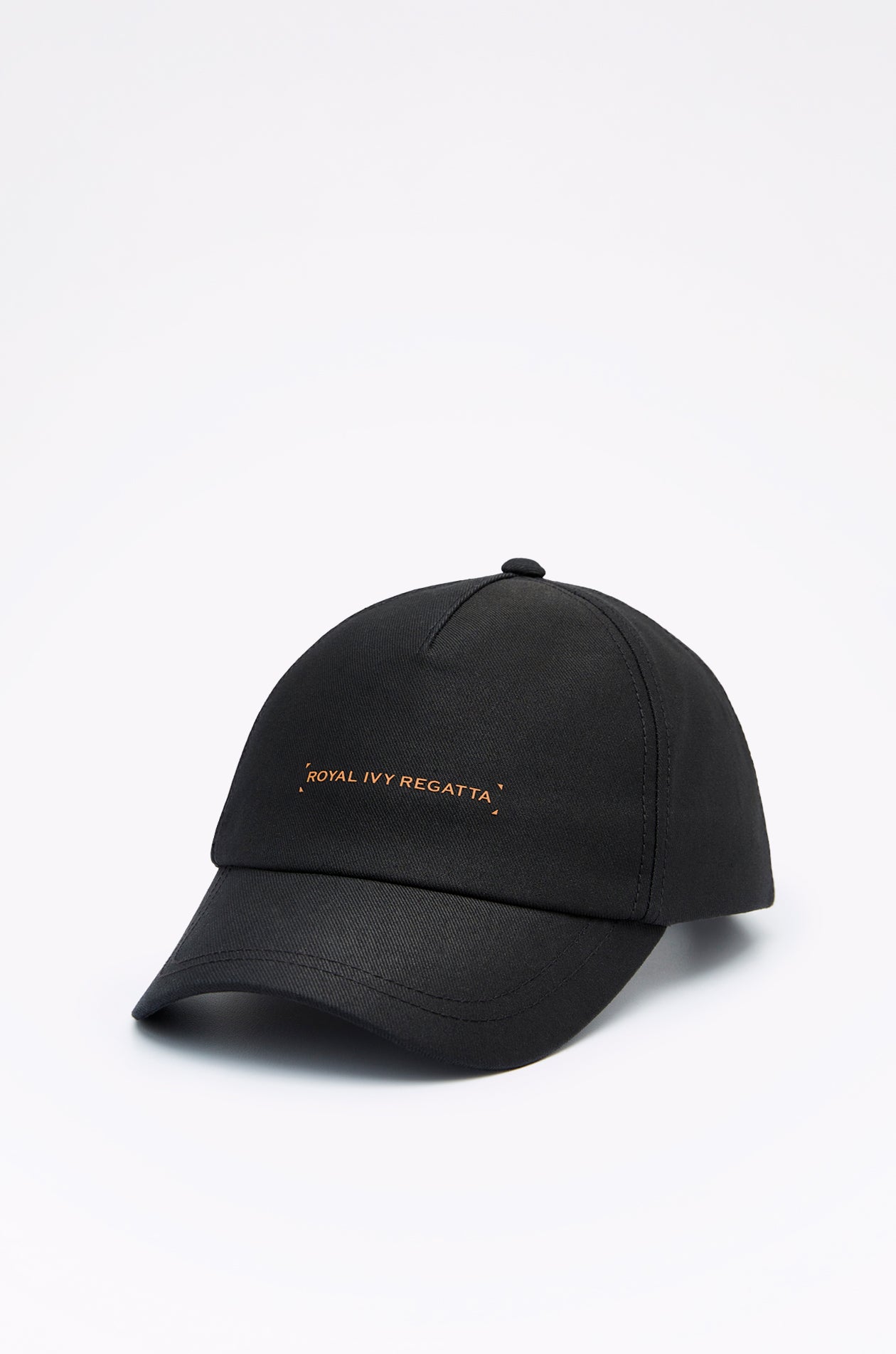 BLACK HIGH-DENSITY LOGO CAP