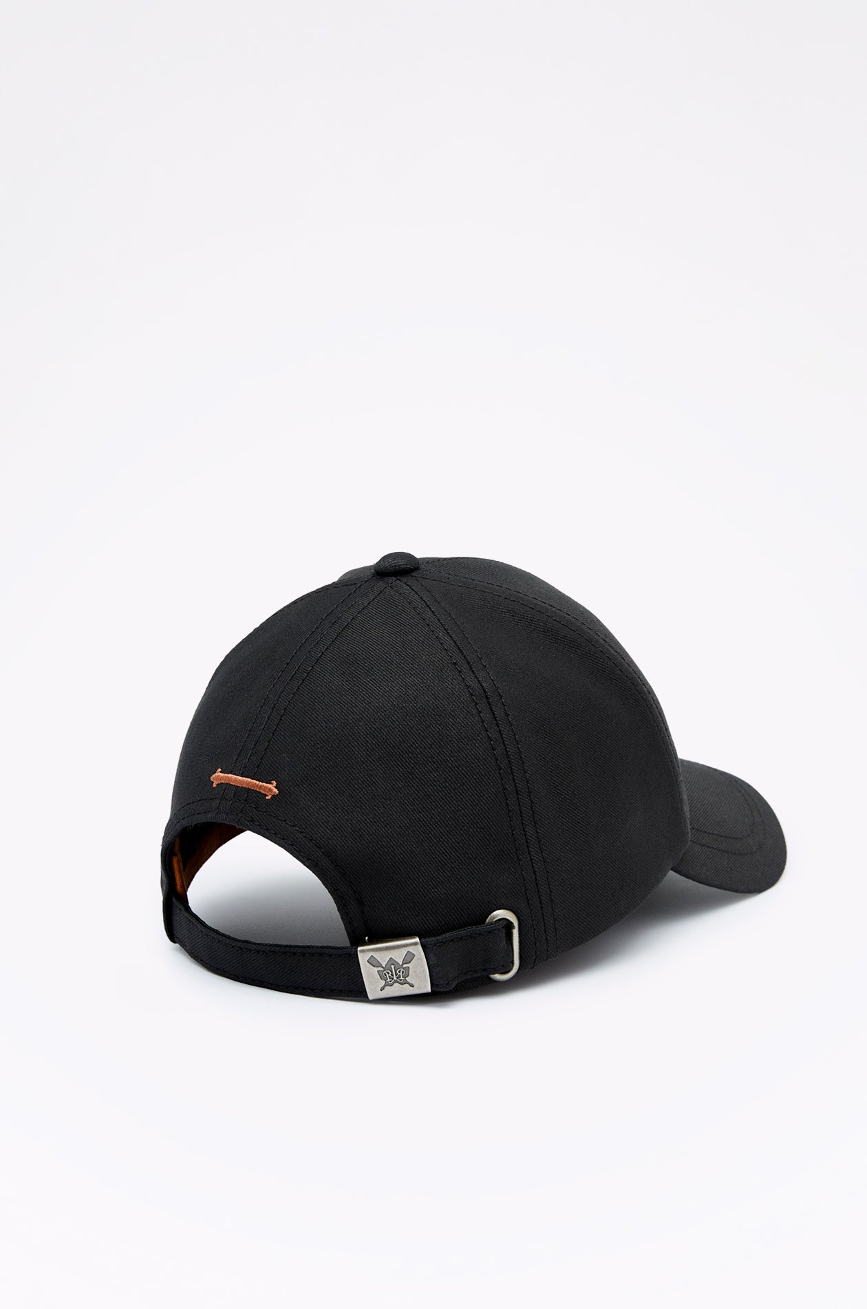 BLACK HIGH-DENSITY LOGO CAP