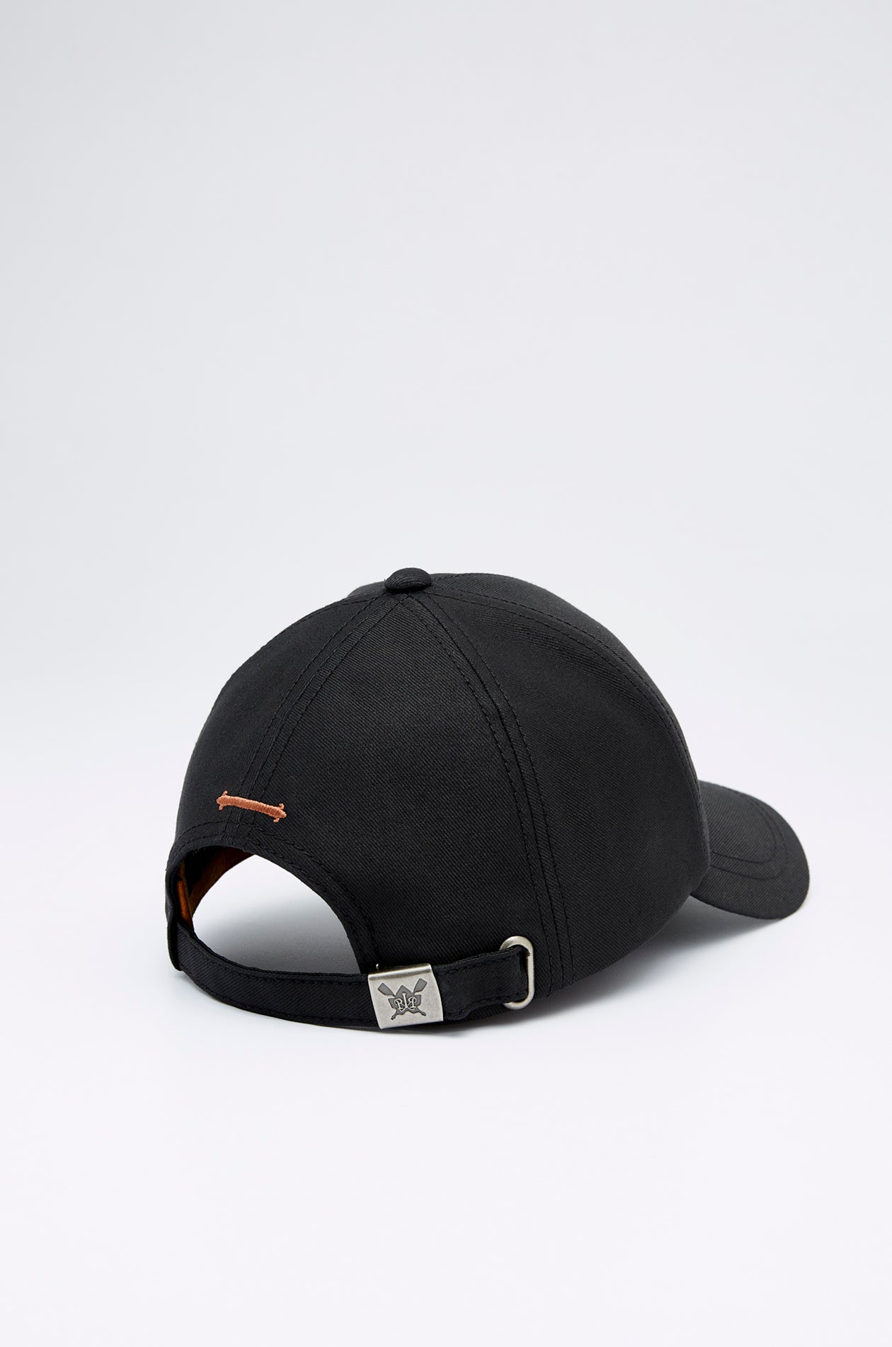 BLACK HIGH-DENSITY LOGO CAP