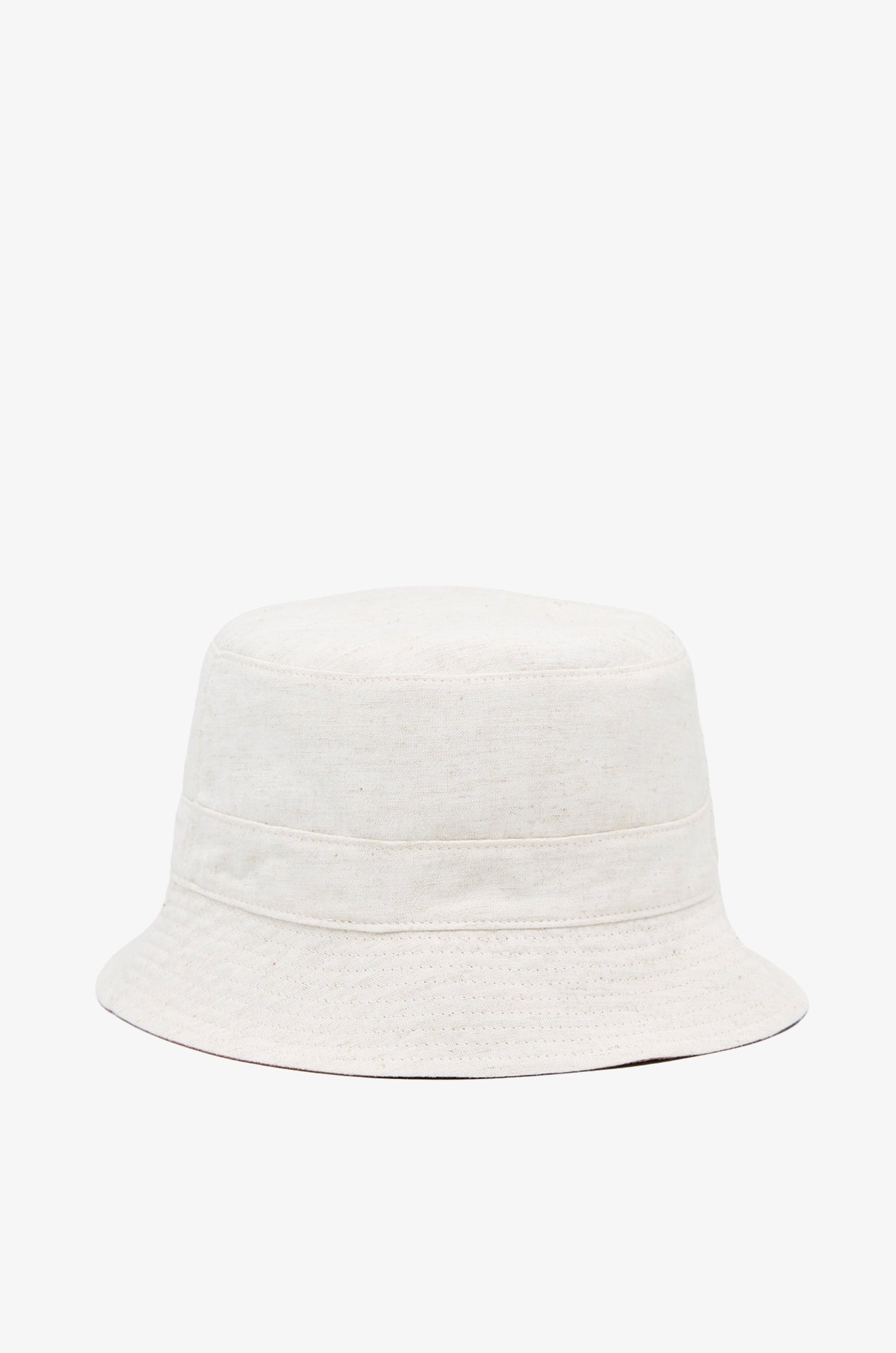 LINEN REVERSIBLE BUCKET HAT
