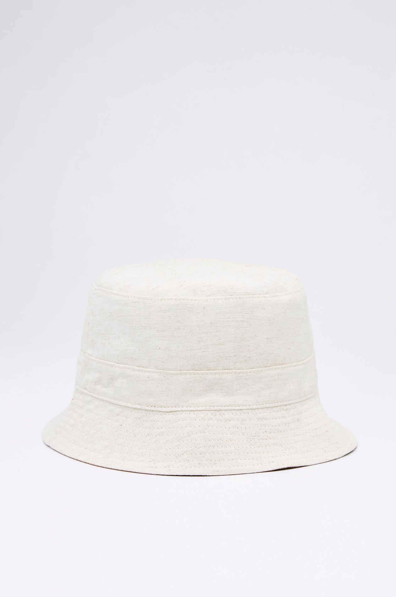 LINEN REVERSIBLE BUCKET HAT