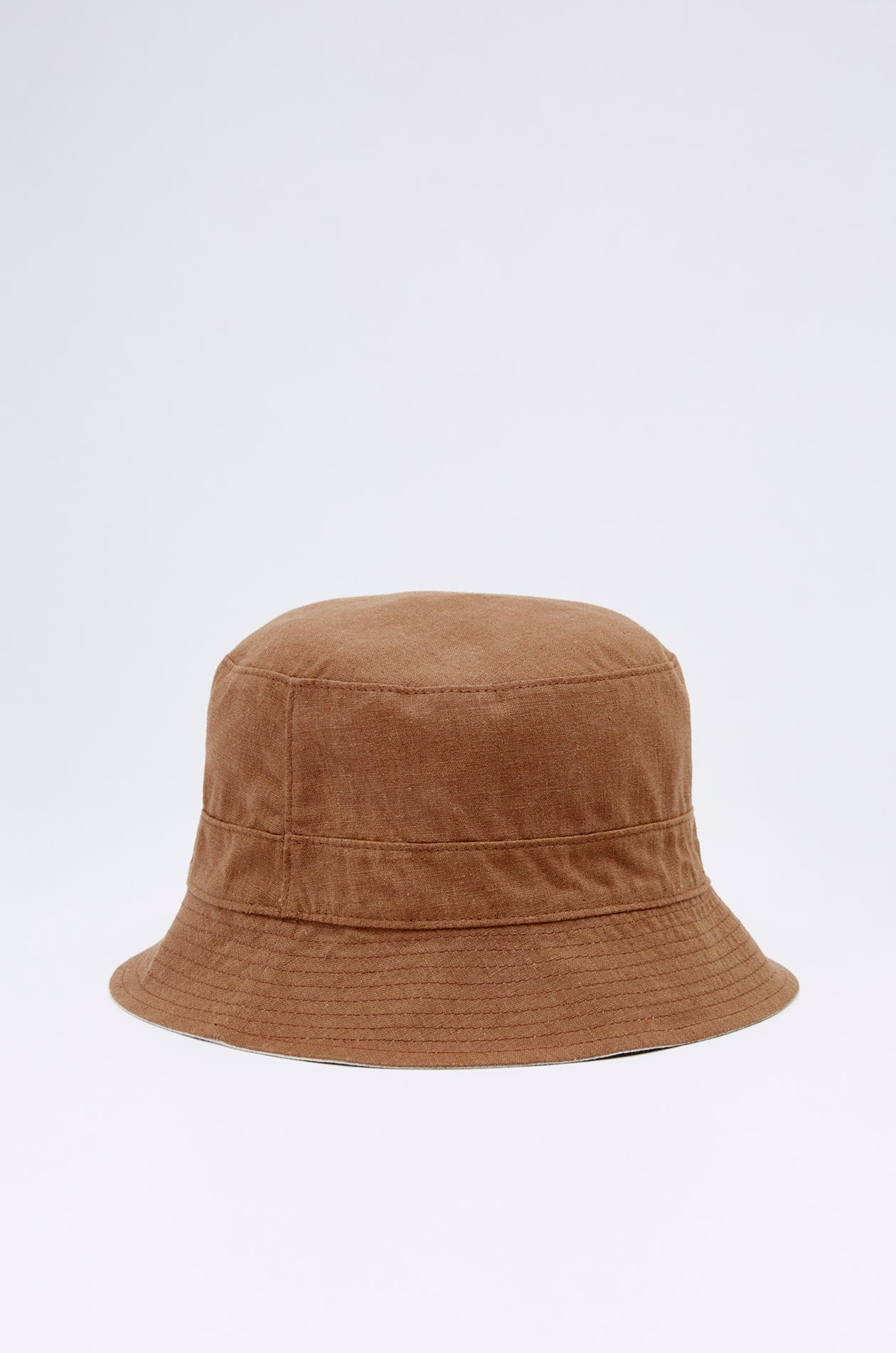 LINEN REVERSIBLE BUCKET HAT