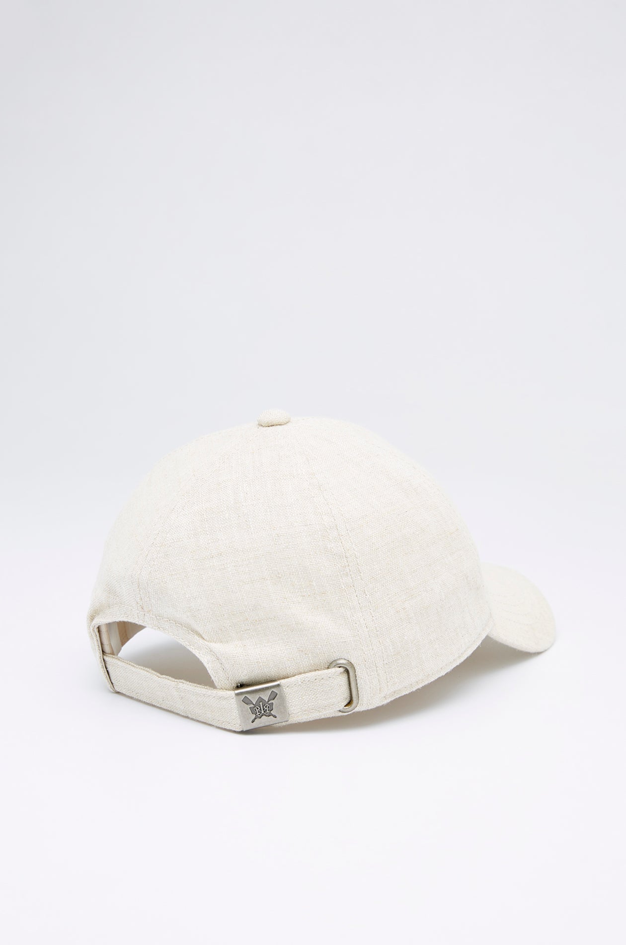 EMBROIDERY LOGO LINEN CAP