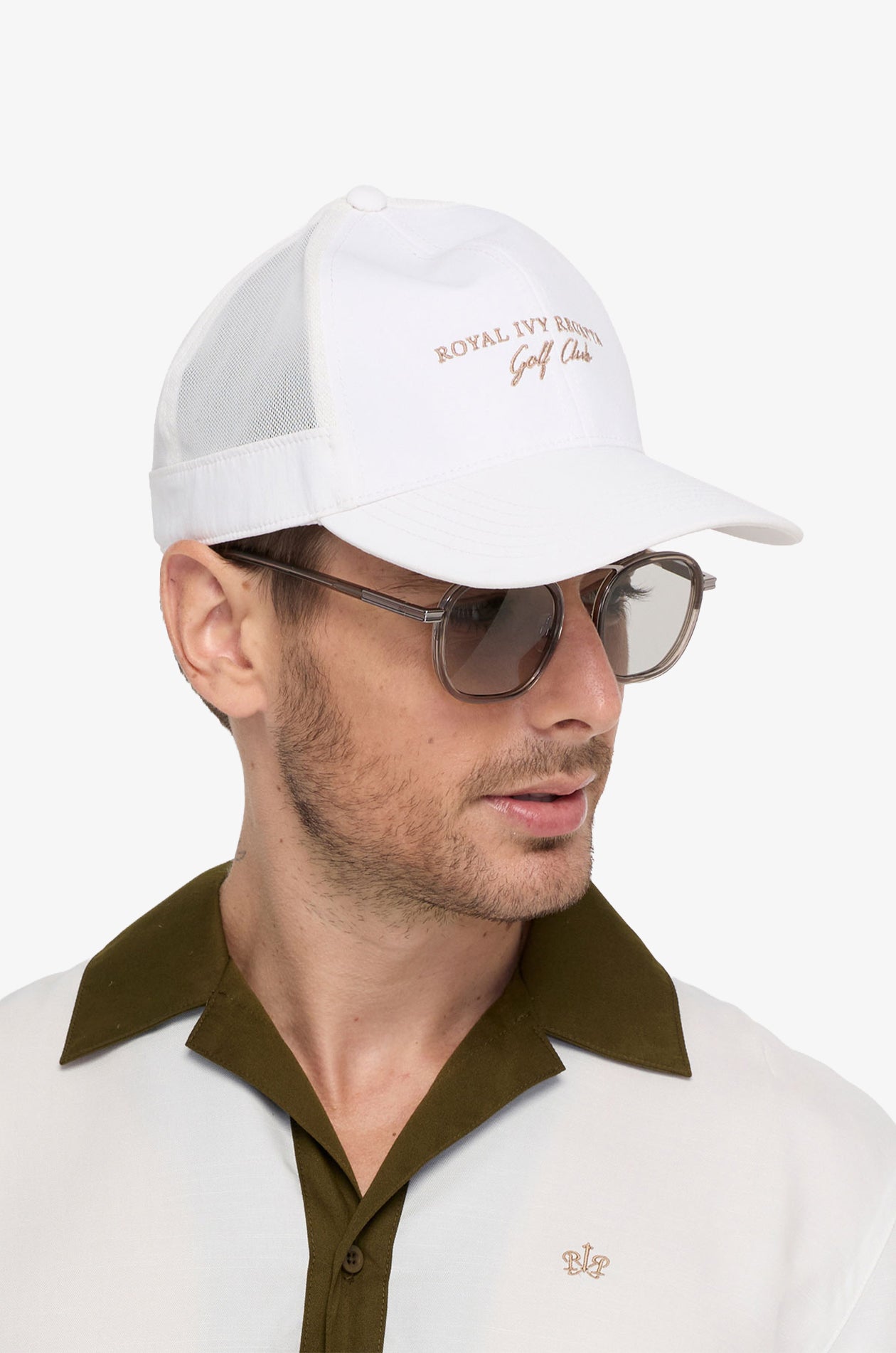 LOGO EMBROIDERED MESH PANEL CAP
