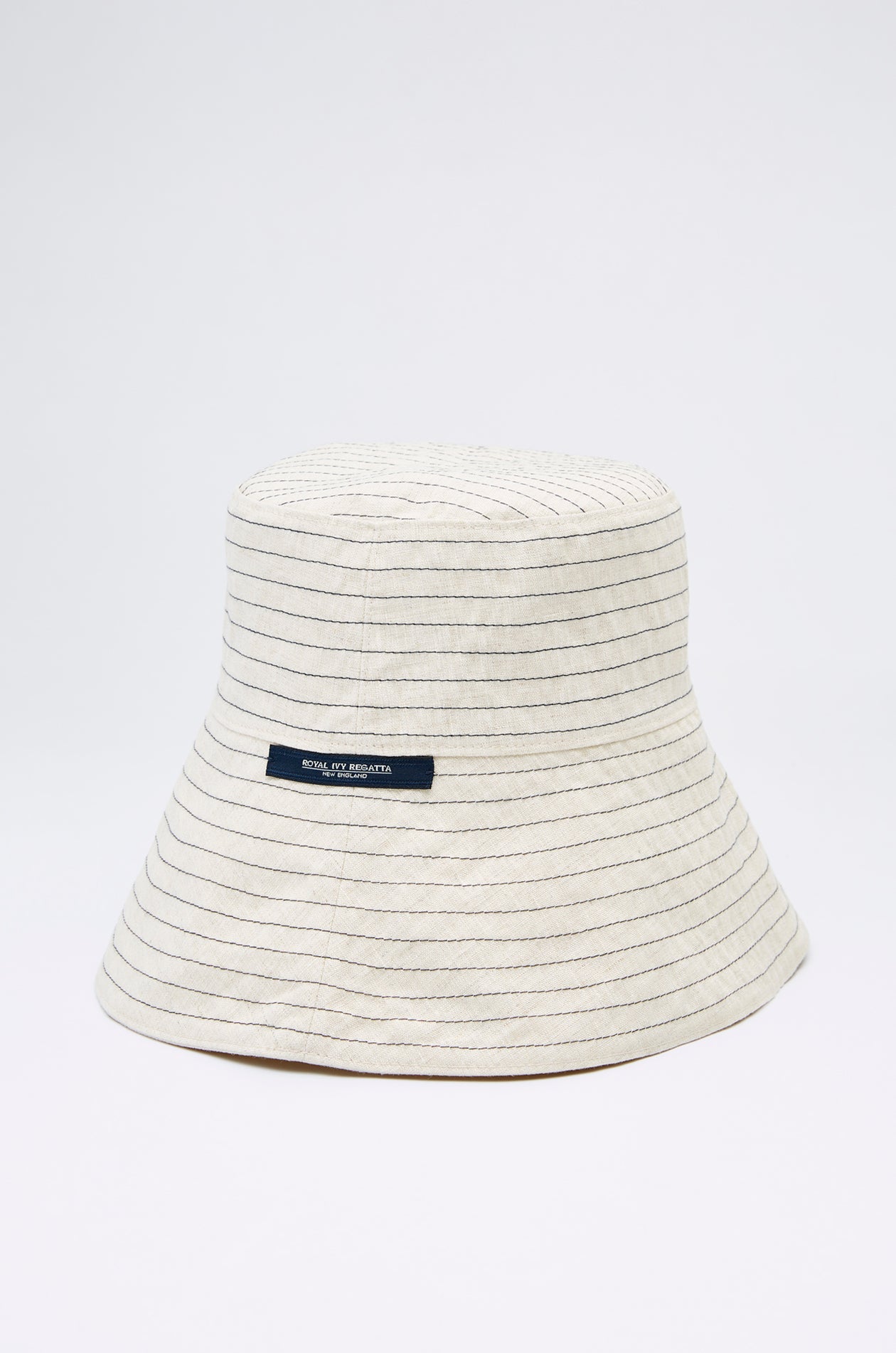 REVERSIBLE LINEN WIDE BRIM HAT