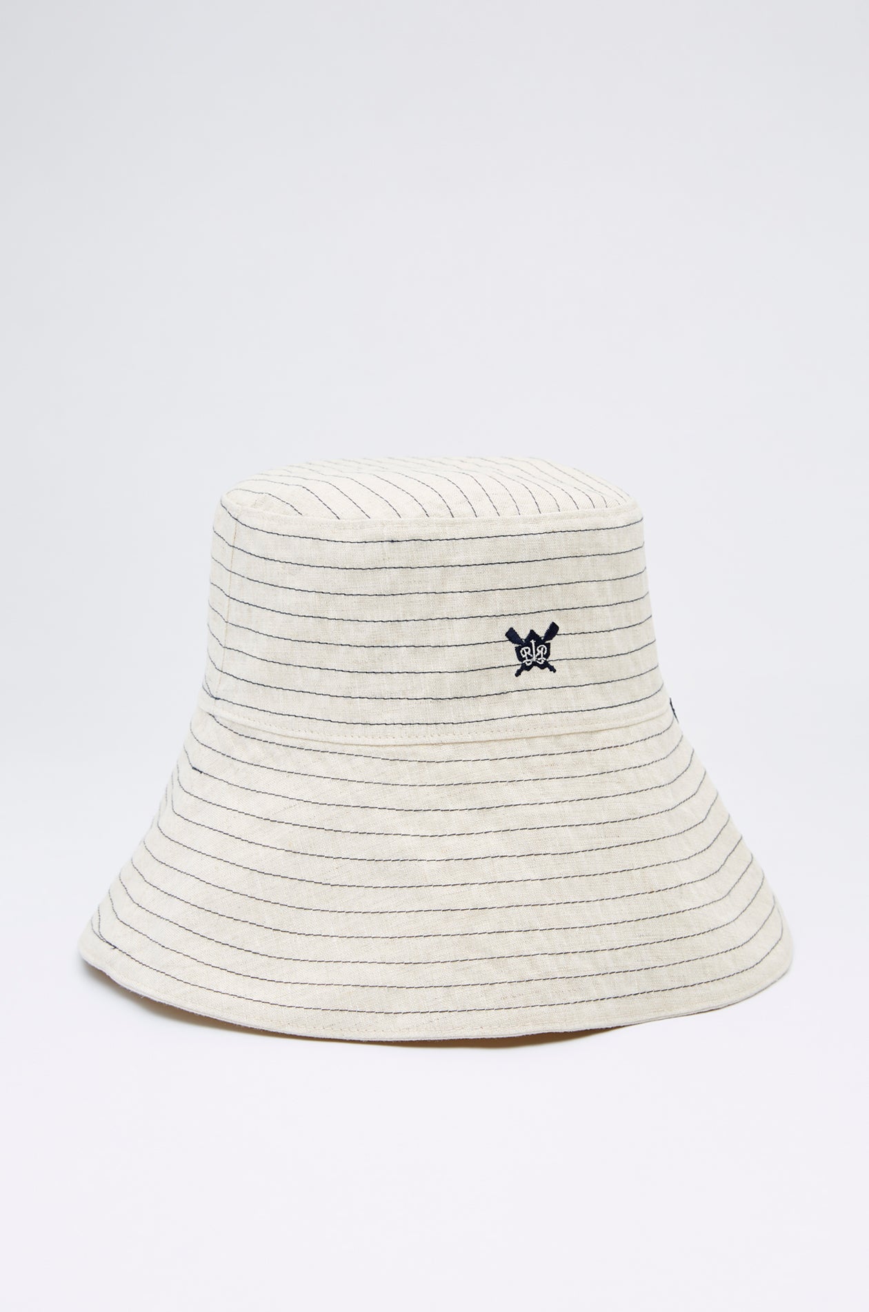 REVERSIBLE LINEN WIDE BRIM HAT