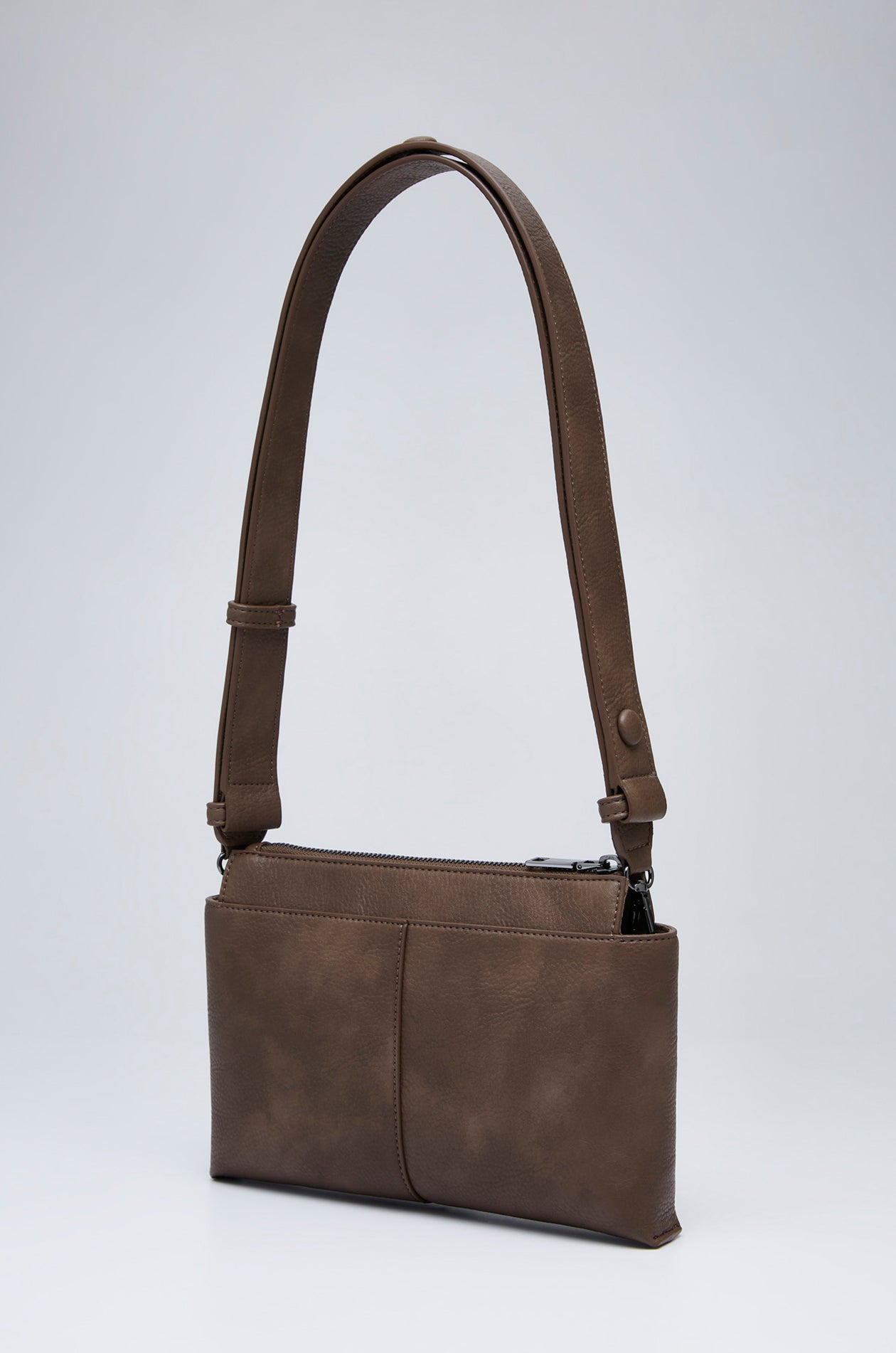 DEBOSSED LOGO LEATHER CROSSBODY BAG