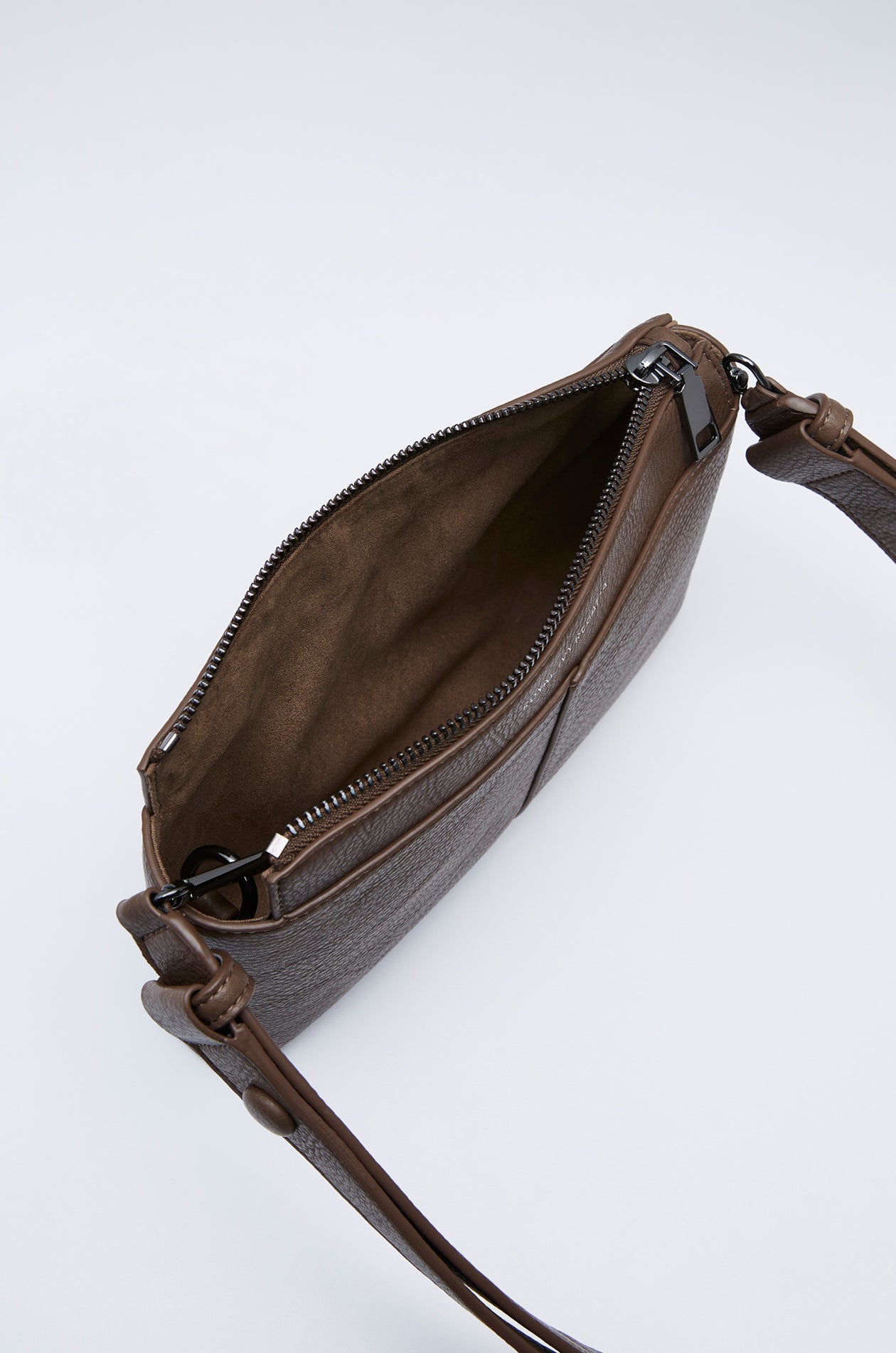 DEBOSSED LOGO LEATHER CROSSBODY BAG