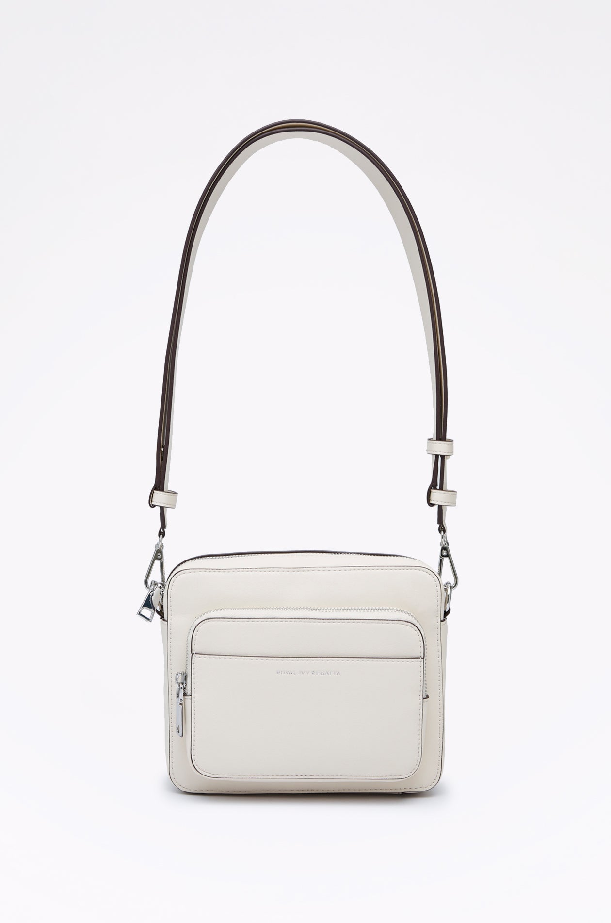 DEBOSSED LOGO ZIPPER CROSSBODY BAG