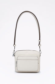 DEBOSSED LOGO ZIPPER CROSSBODY BAG
