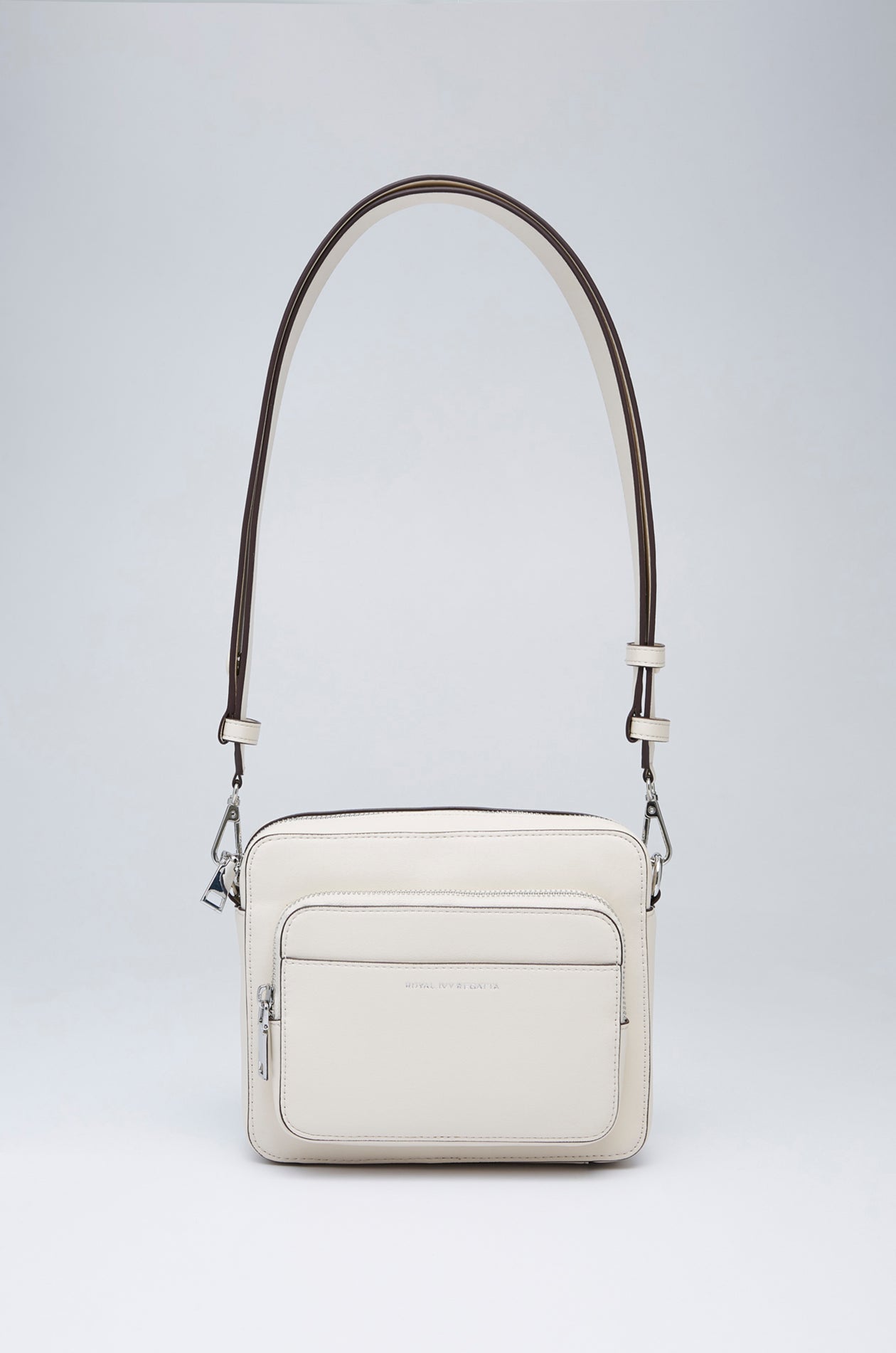 DEBOSSED LOGO ZIPPER CROSSBODY BAG
