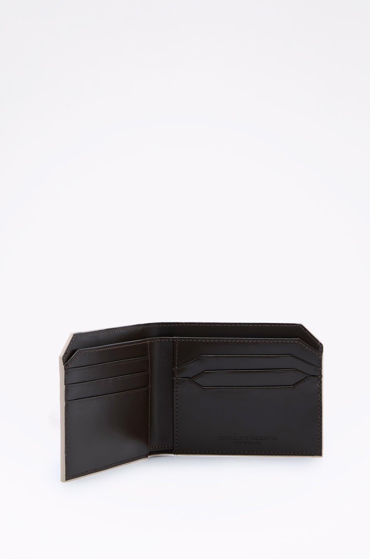 TRIM LEATHER BIFOLD WALLET