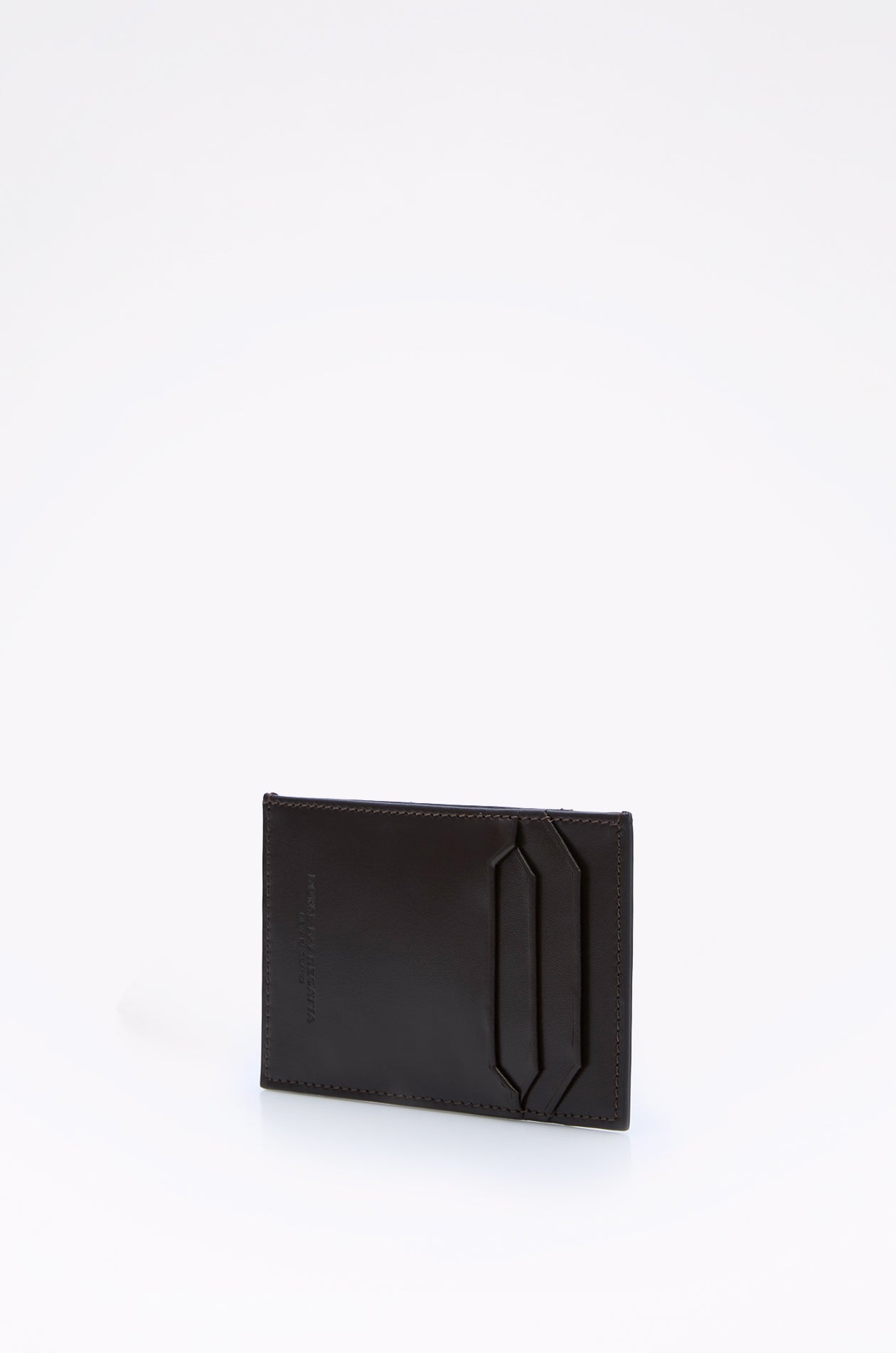 DEBOSSED LOGO LEATHER CARDHOLDER