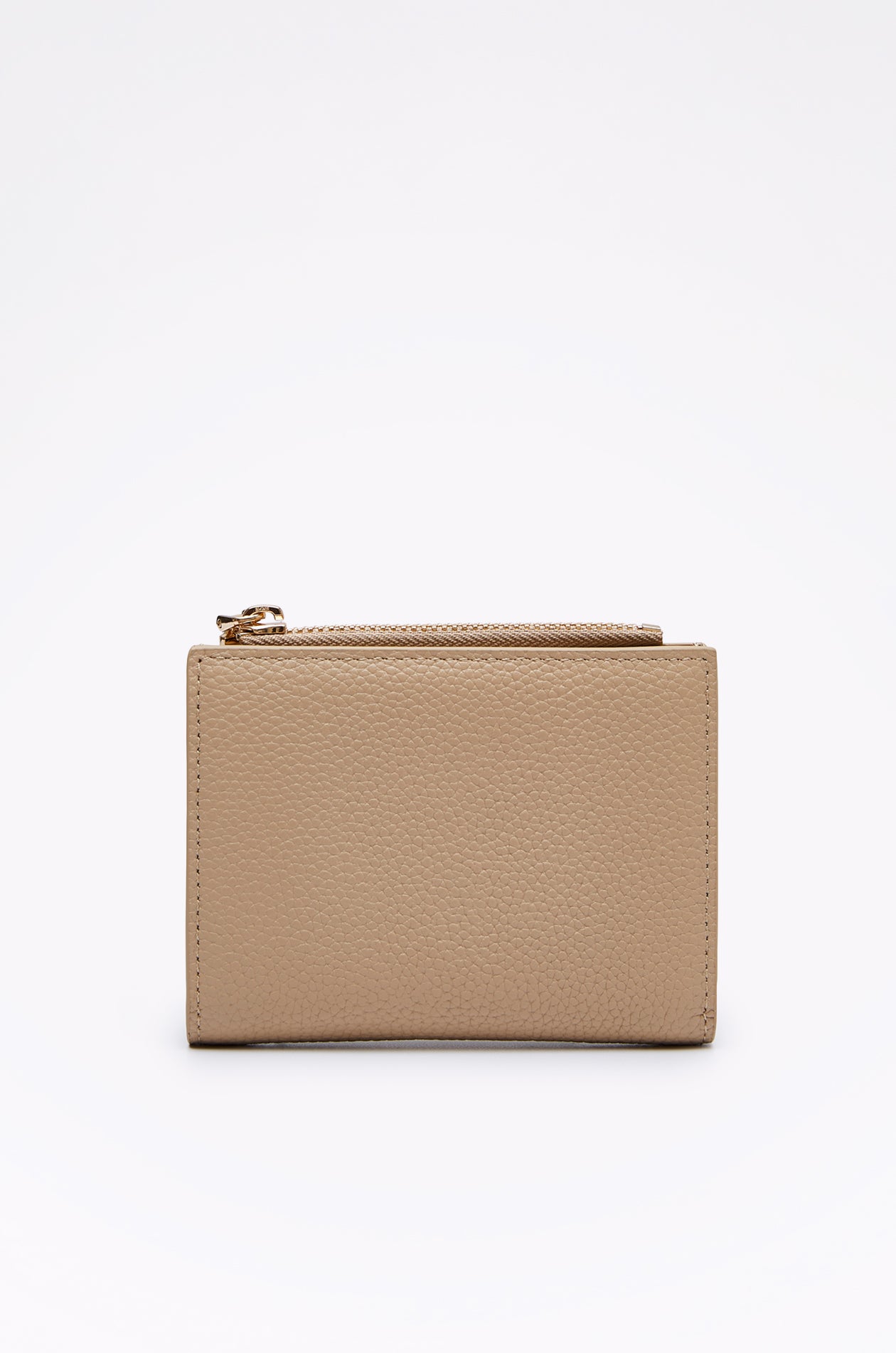 LEATHER WALLET WITH LOGO CHARM