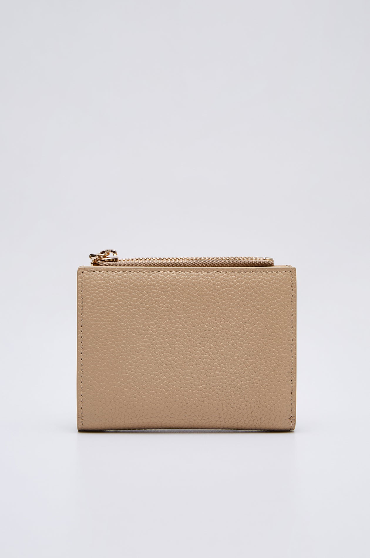 LEATHER WALLET WITH LOGO CHARM