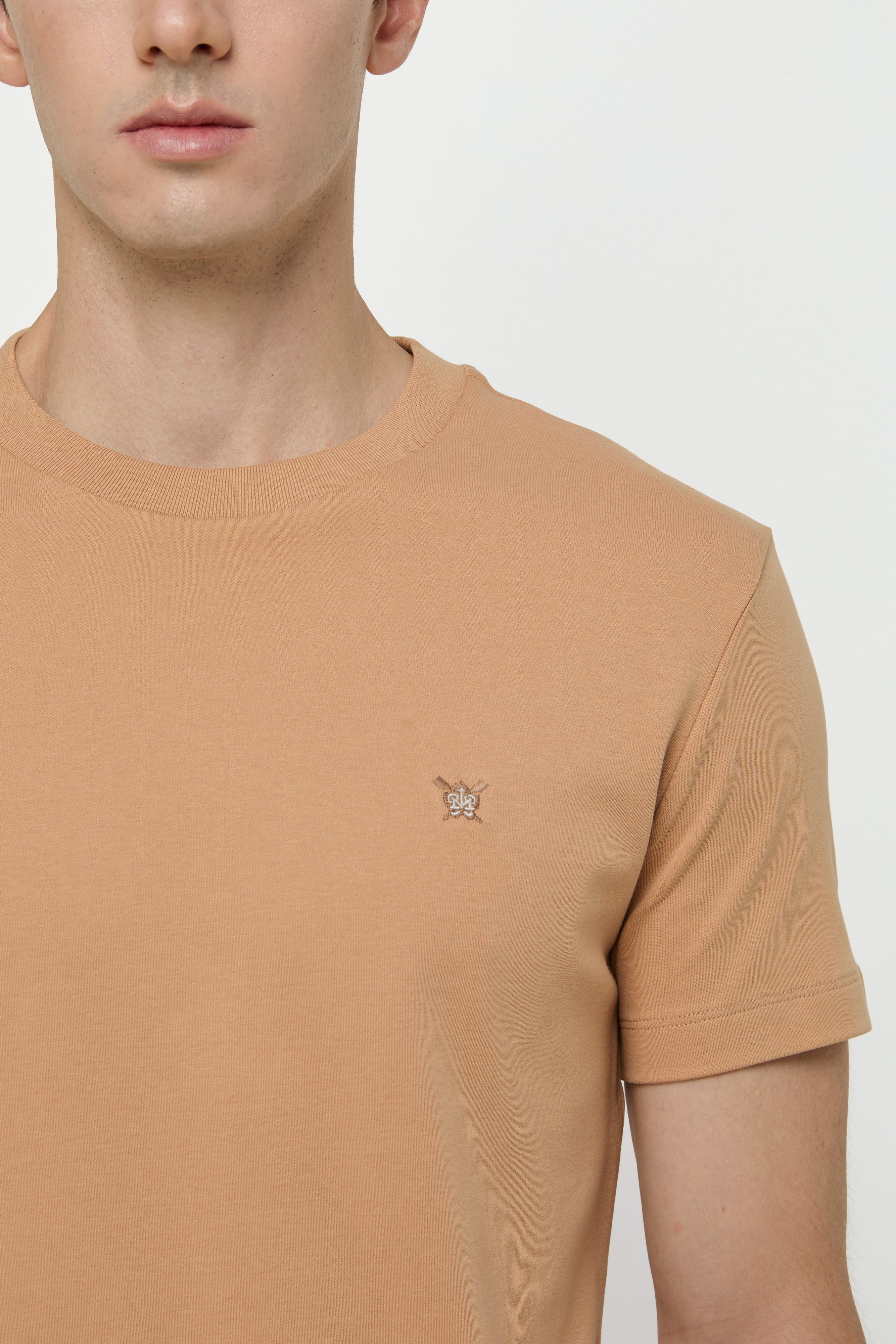 ROUND NECK COTTON JERSEY TEE