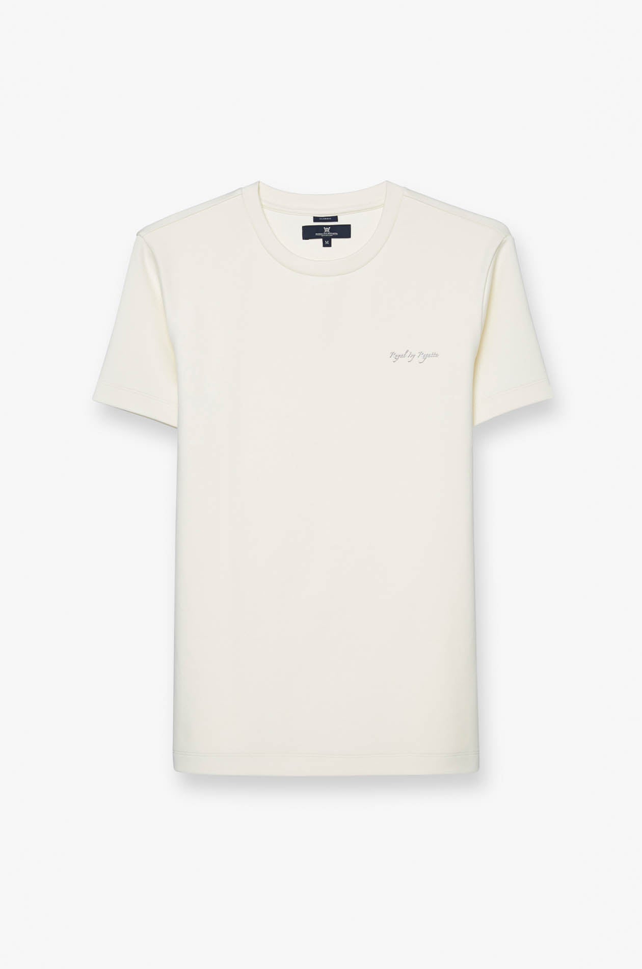 เสื้อยืดคอกลมปักโลโก้