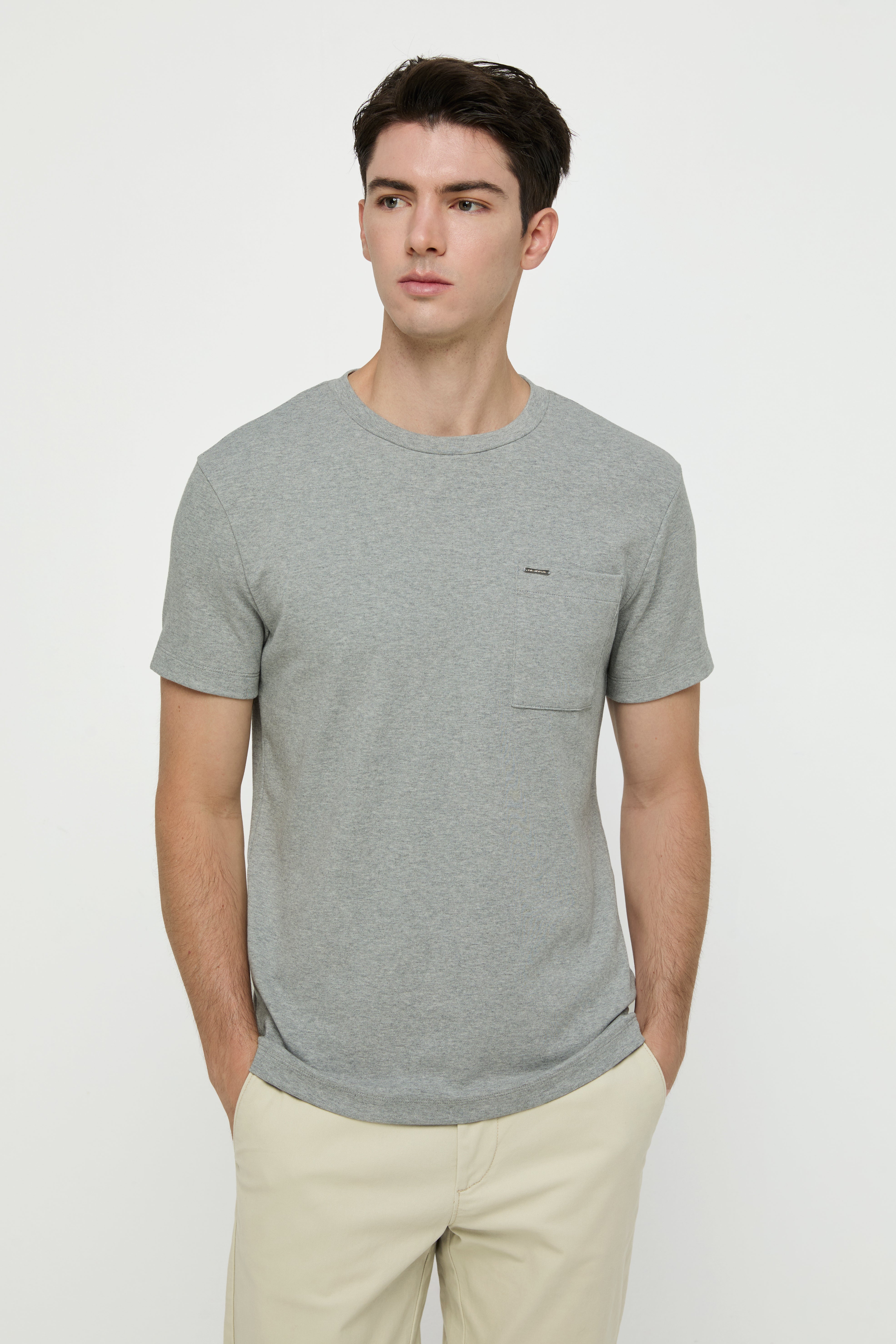 ROUND NECK POCKET TEE