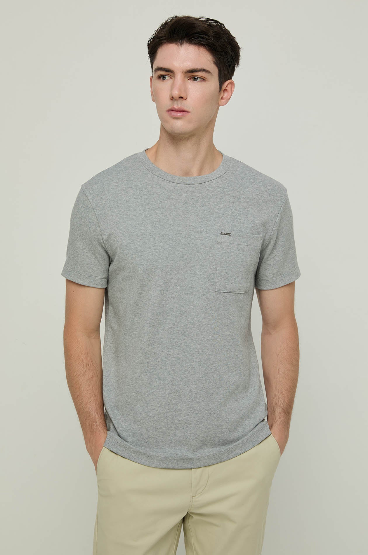 ROUND NECK POCKET TEE