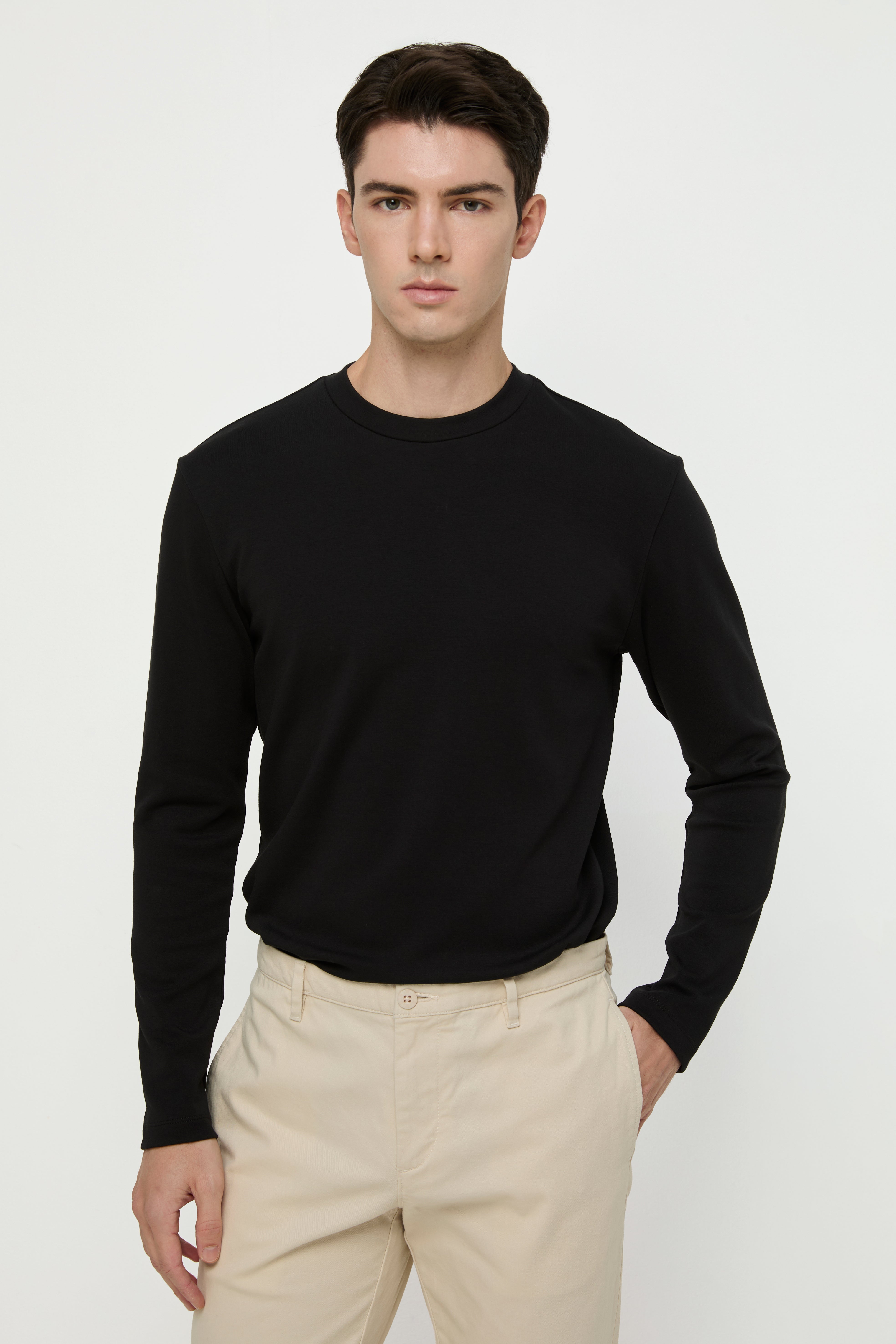 LONG SLEEVE ROUND NECK TEE