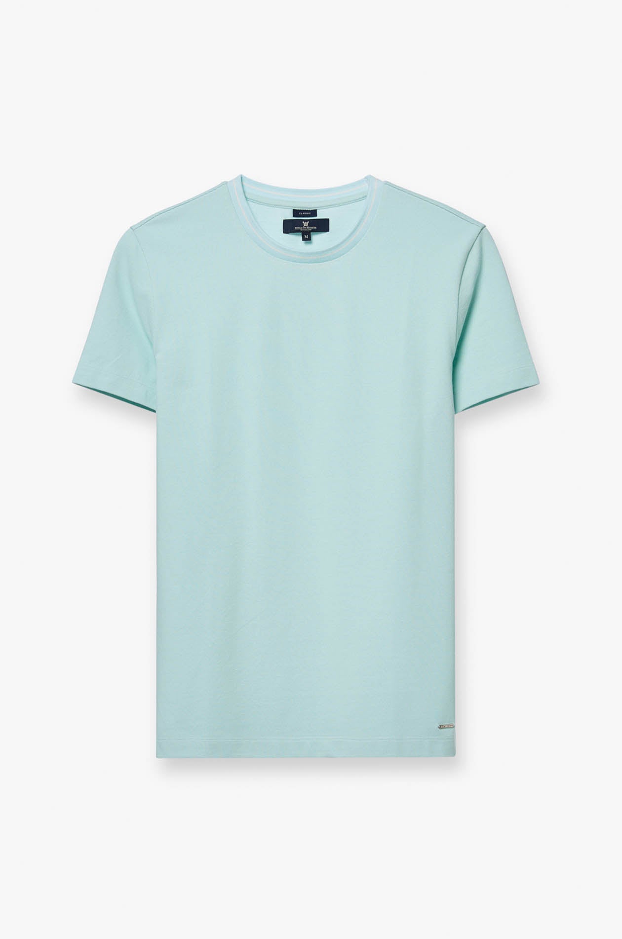 PIQUE ROUND NECK TEE
