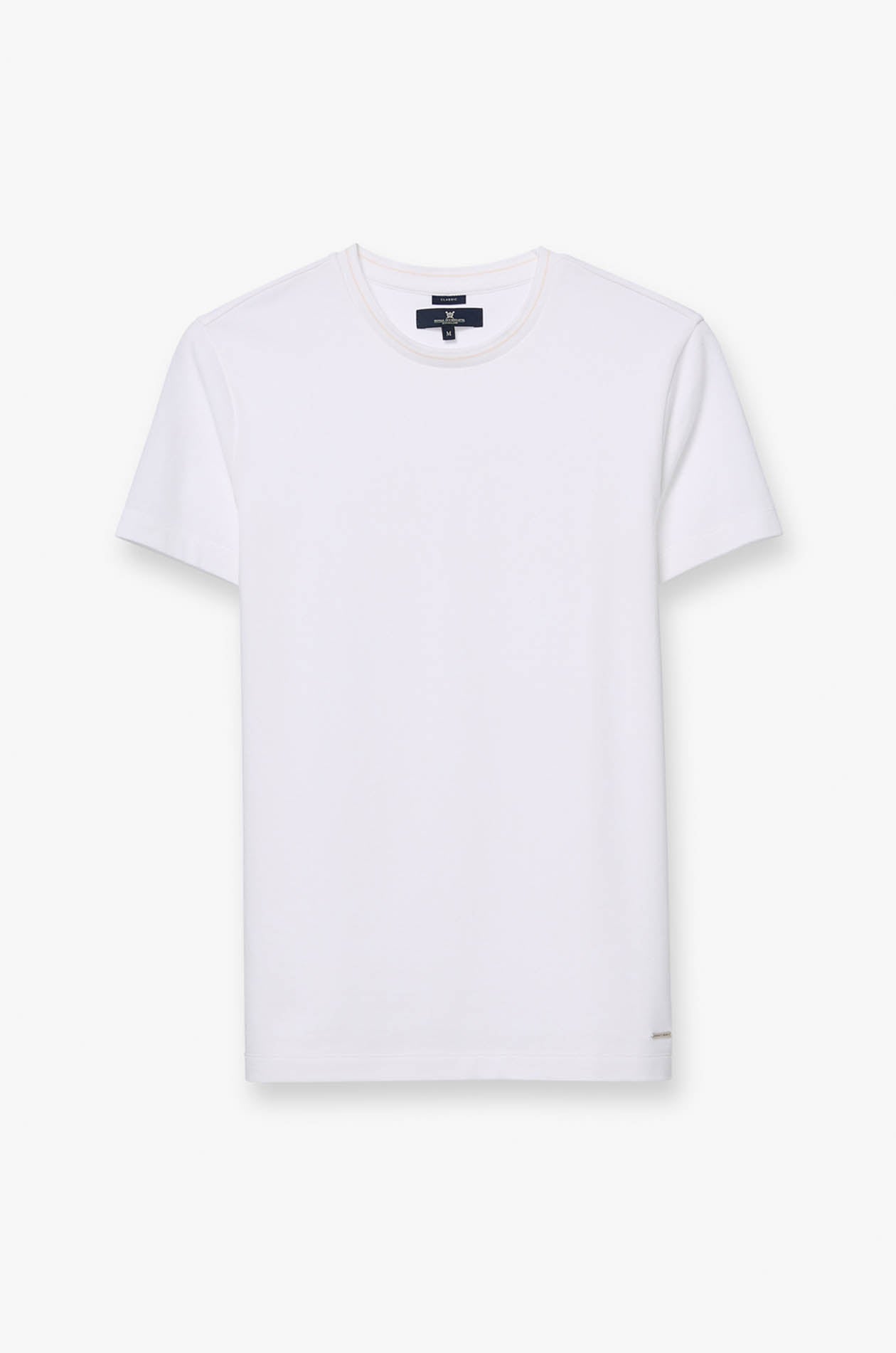 PIQUE ROUND NECK TEE