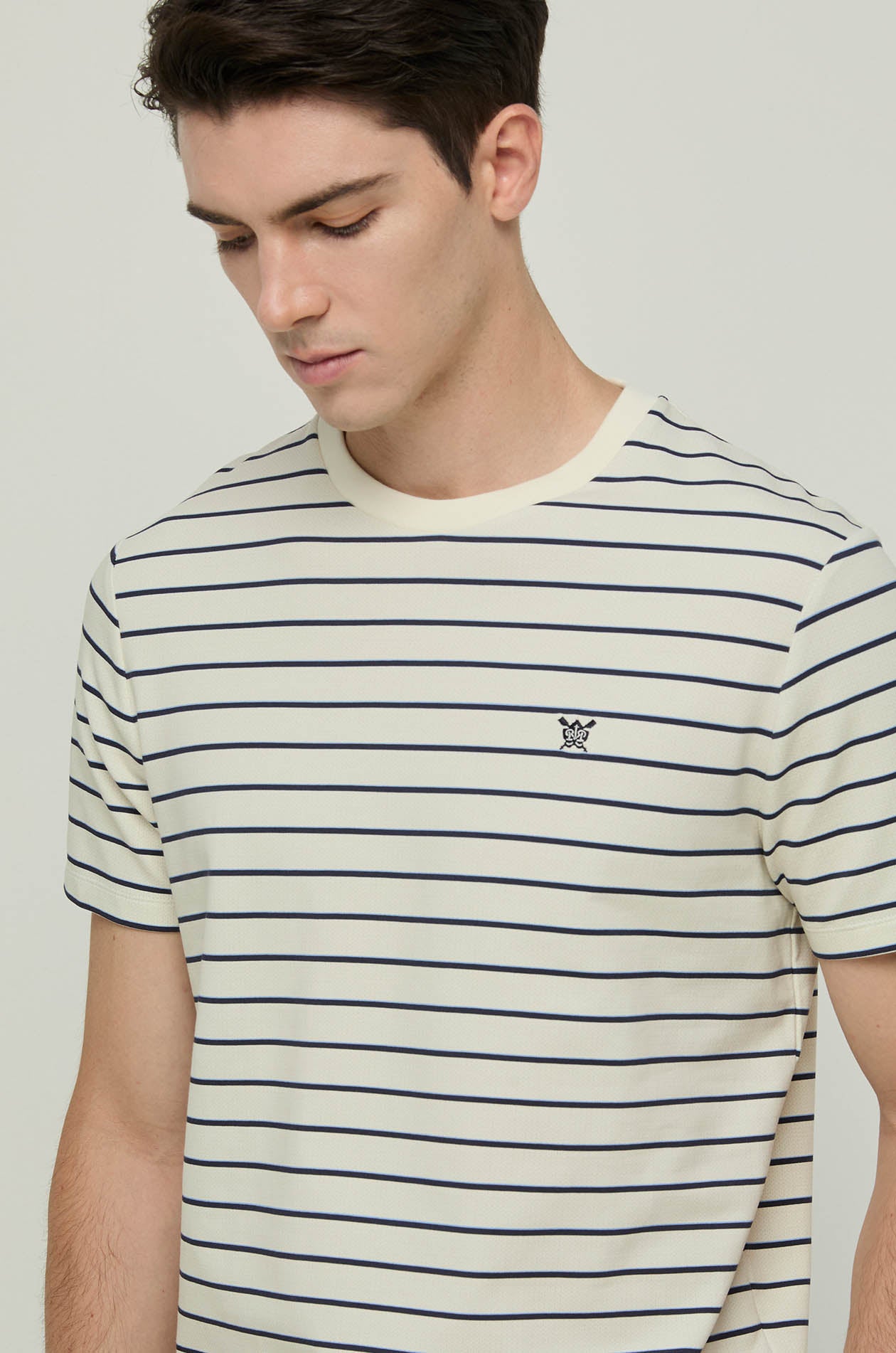 STRIPED COTTON TEE